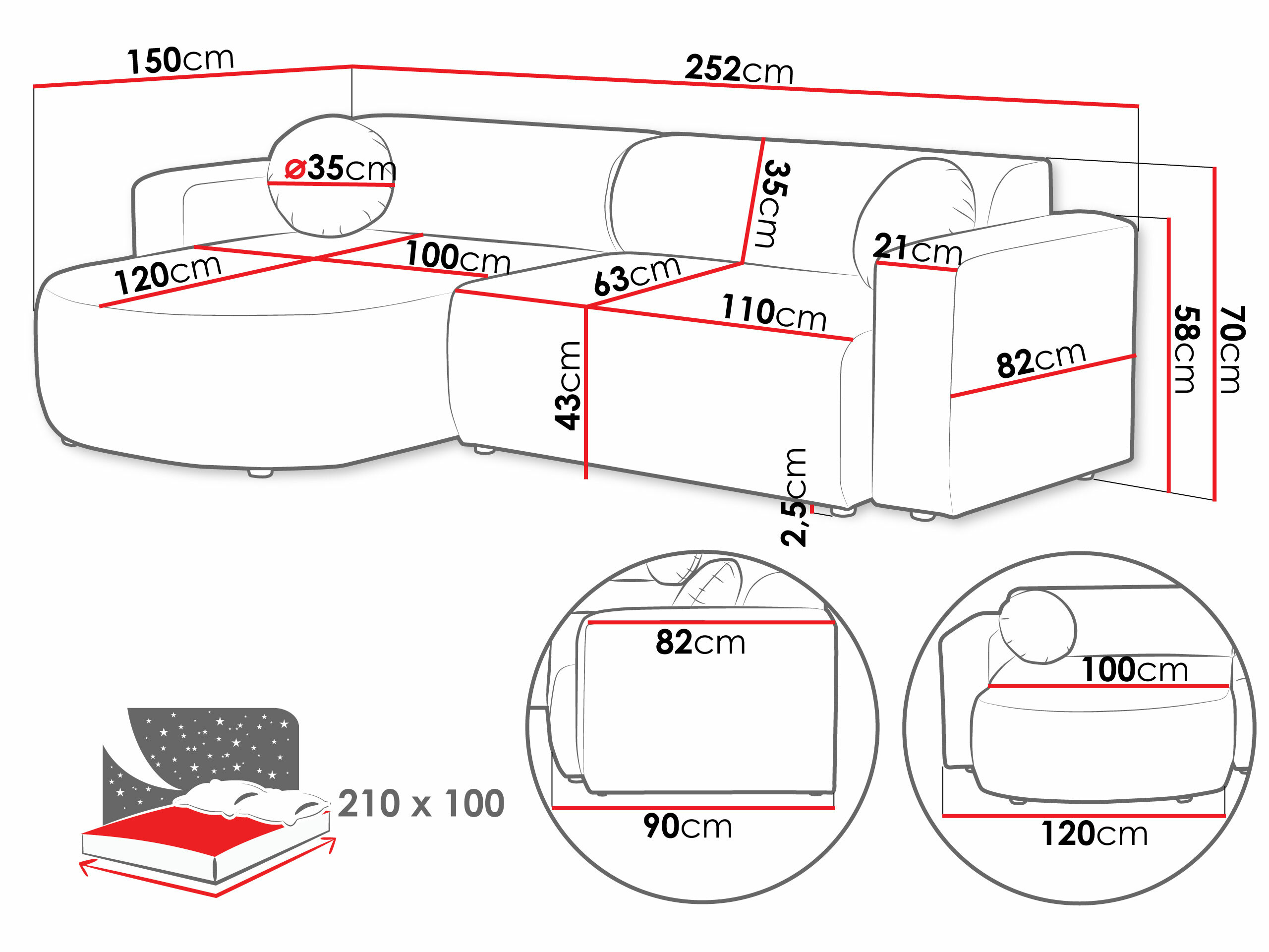 Sarokkanapé Comfivo 413 (Velo 623)