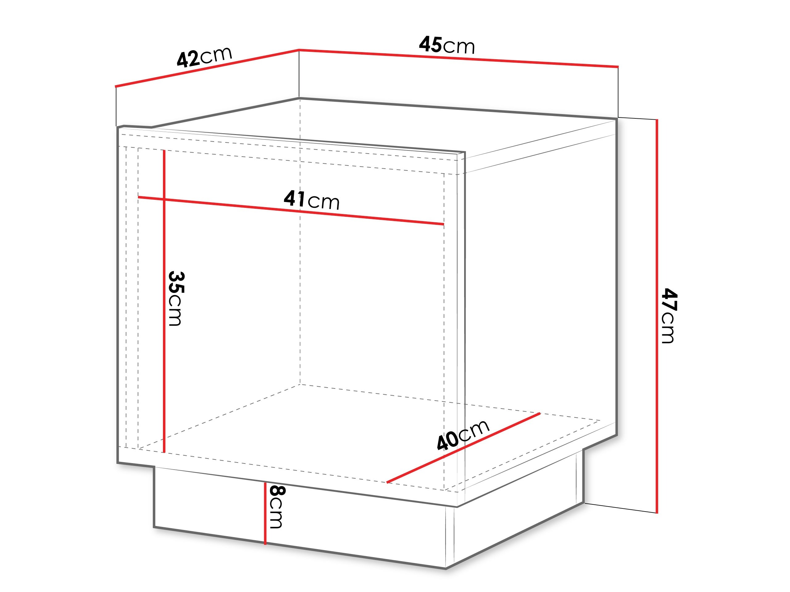 Éjjeliszekrény szett Lingua (Fehér)