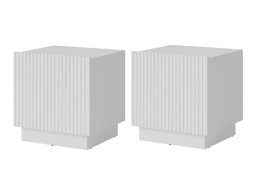 Éjjeliszekrény szett Lusonu 105 (Fehér)