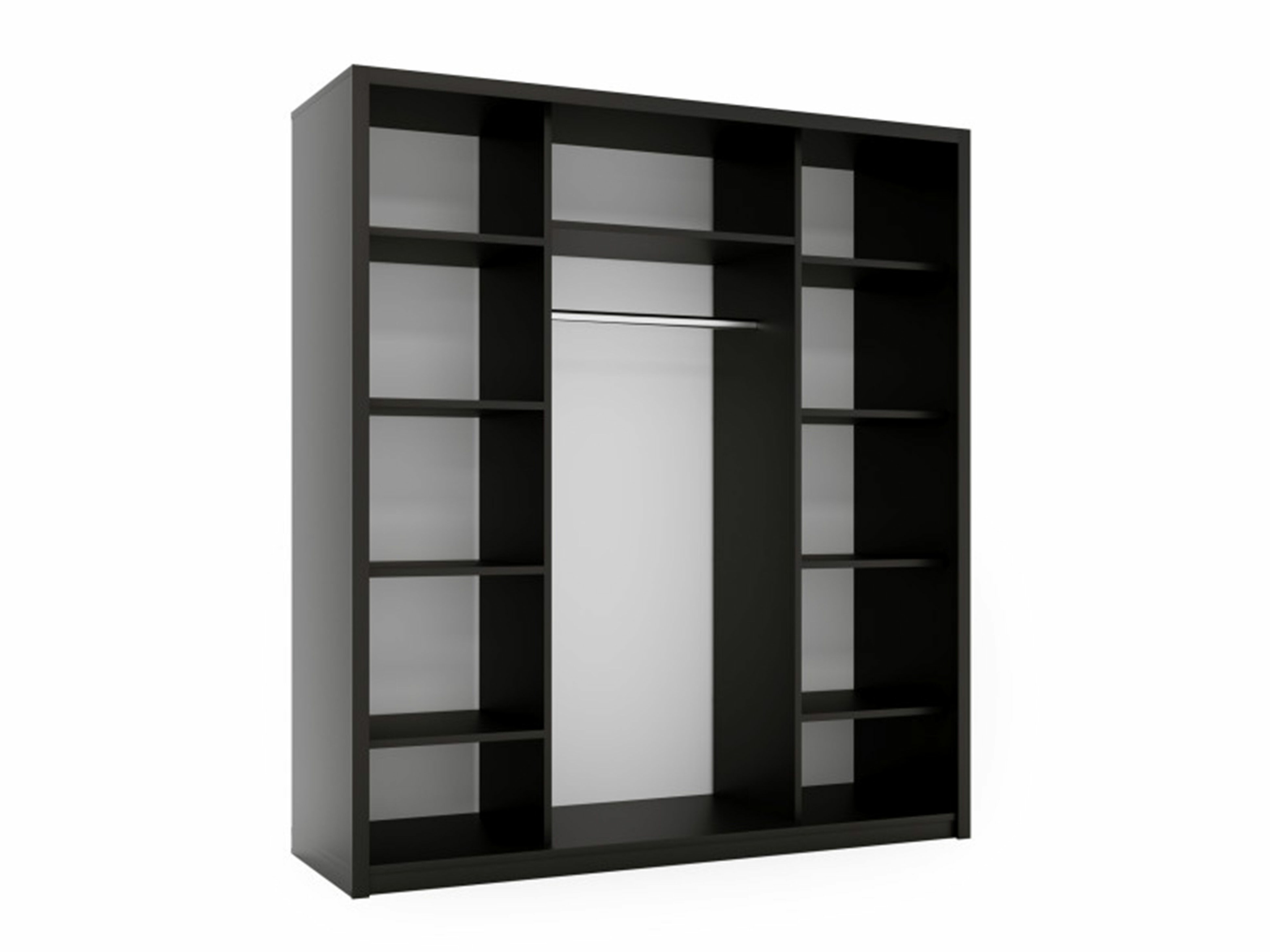 Gardróbszekrény Murrieta 191 (Fekete)