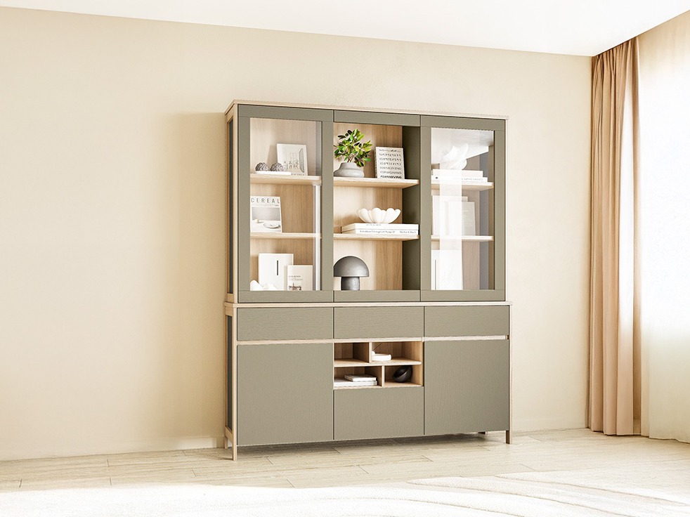 Könyvespolc Fermaru 100 (Poros zöld + Tölgy)