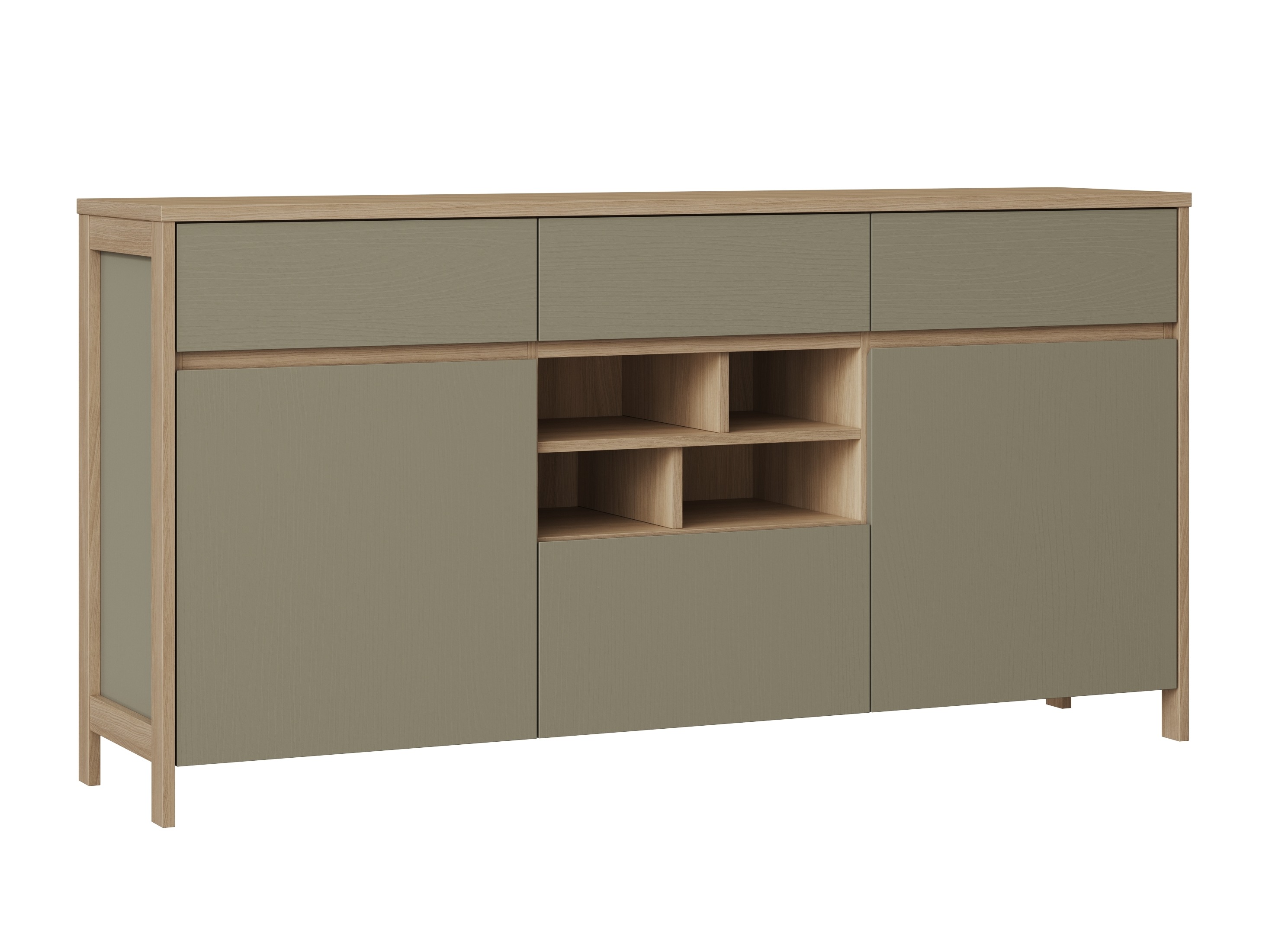 Komód Fermaru 104 (Poros zöld + Tölgy)