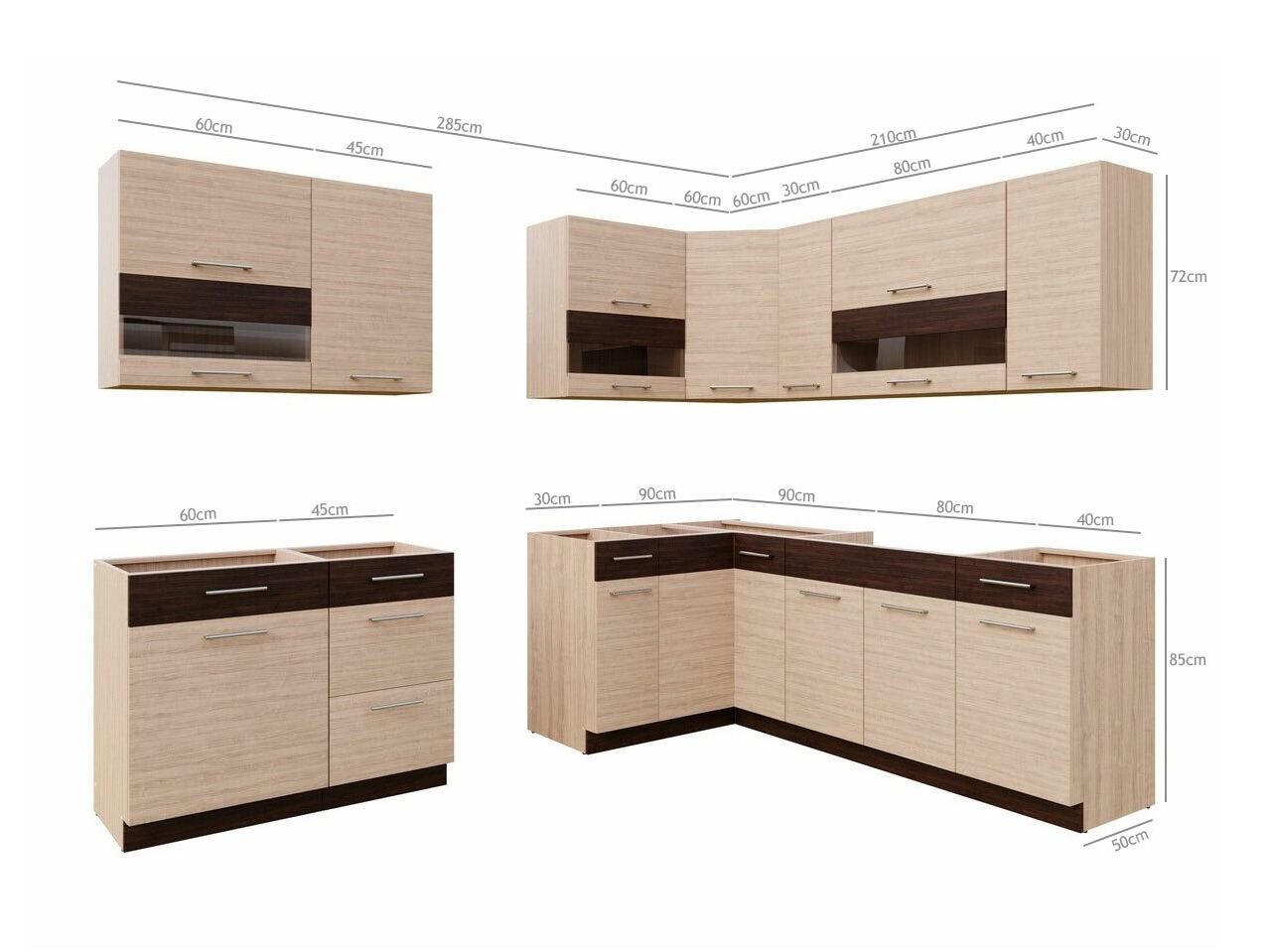 Moduláris konyha szett Mode Light 130