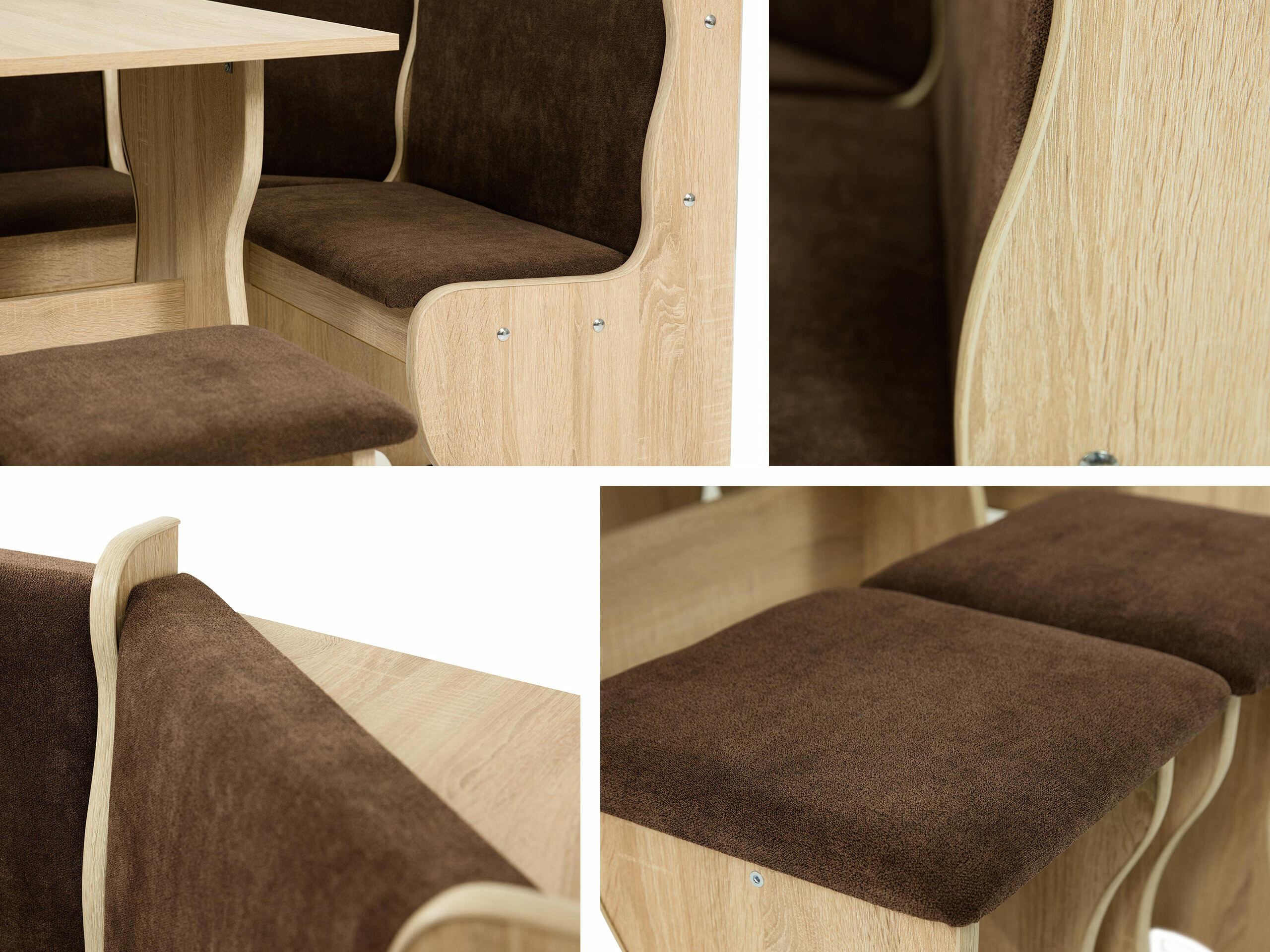 Sarok étkező garnitúra Reading 100 (Fehér + Alfa 13)