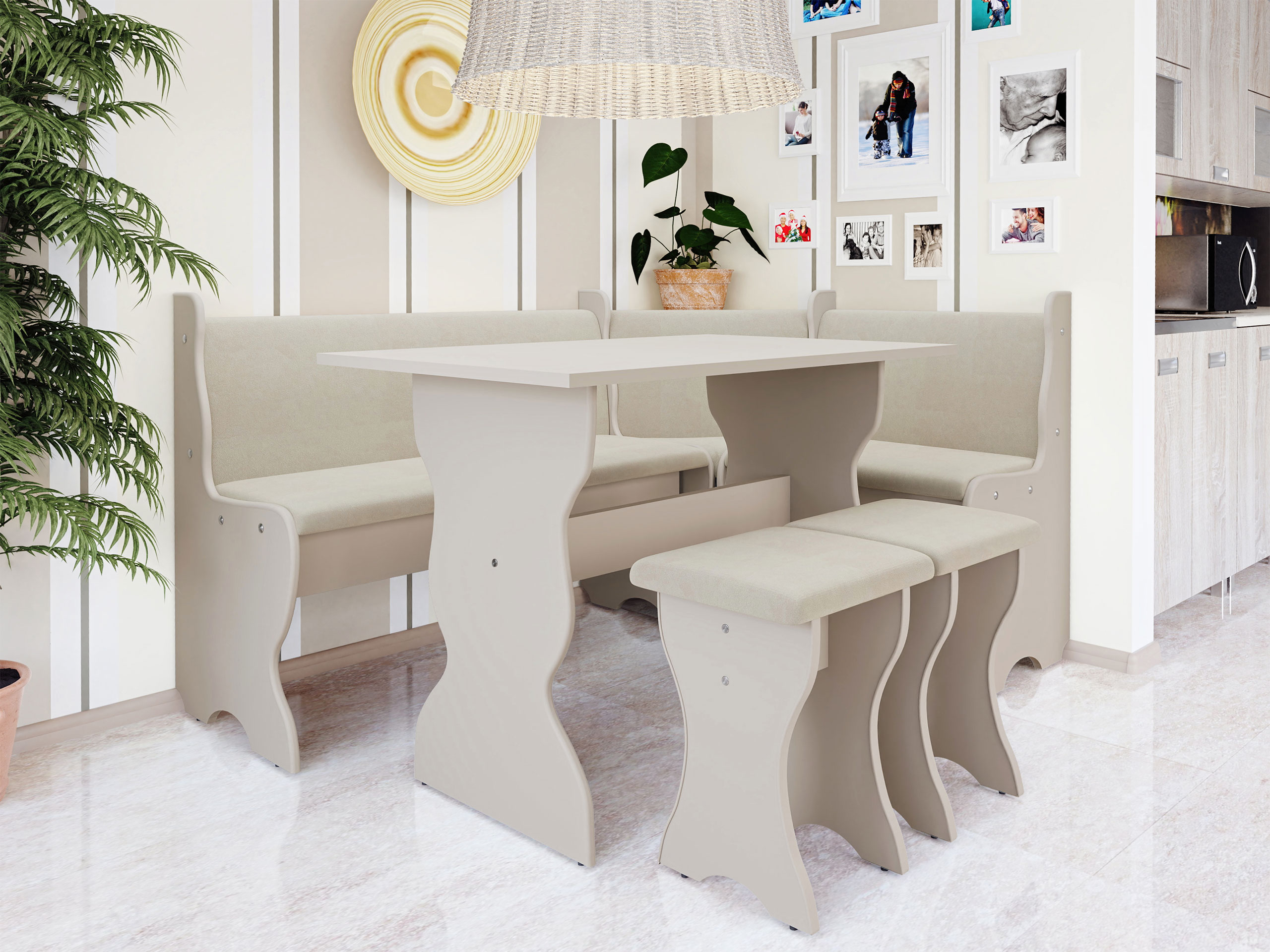 Sarok étkező garnitúra Reading 100 (Kasmír + Trinity 02)