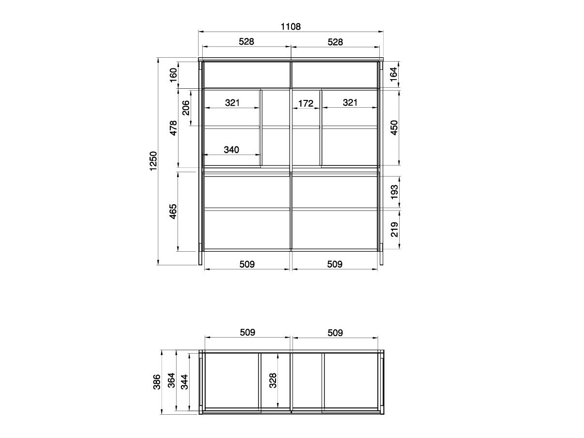 Nappali szett Fermaru 110 (Fehér + Tölgy)