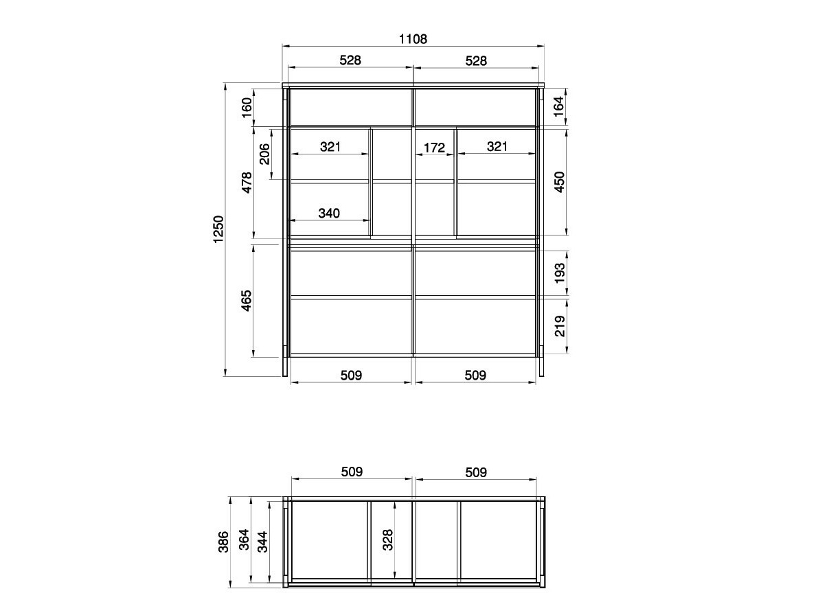 Nappali szett Fermaru 110 (Fehér + Tölgy)