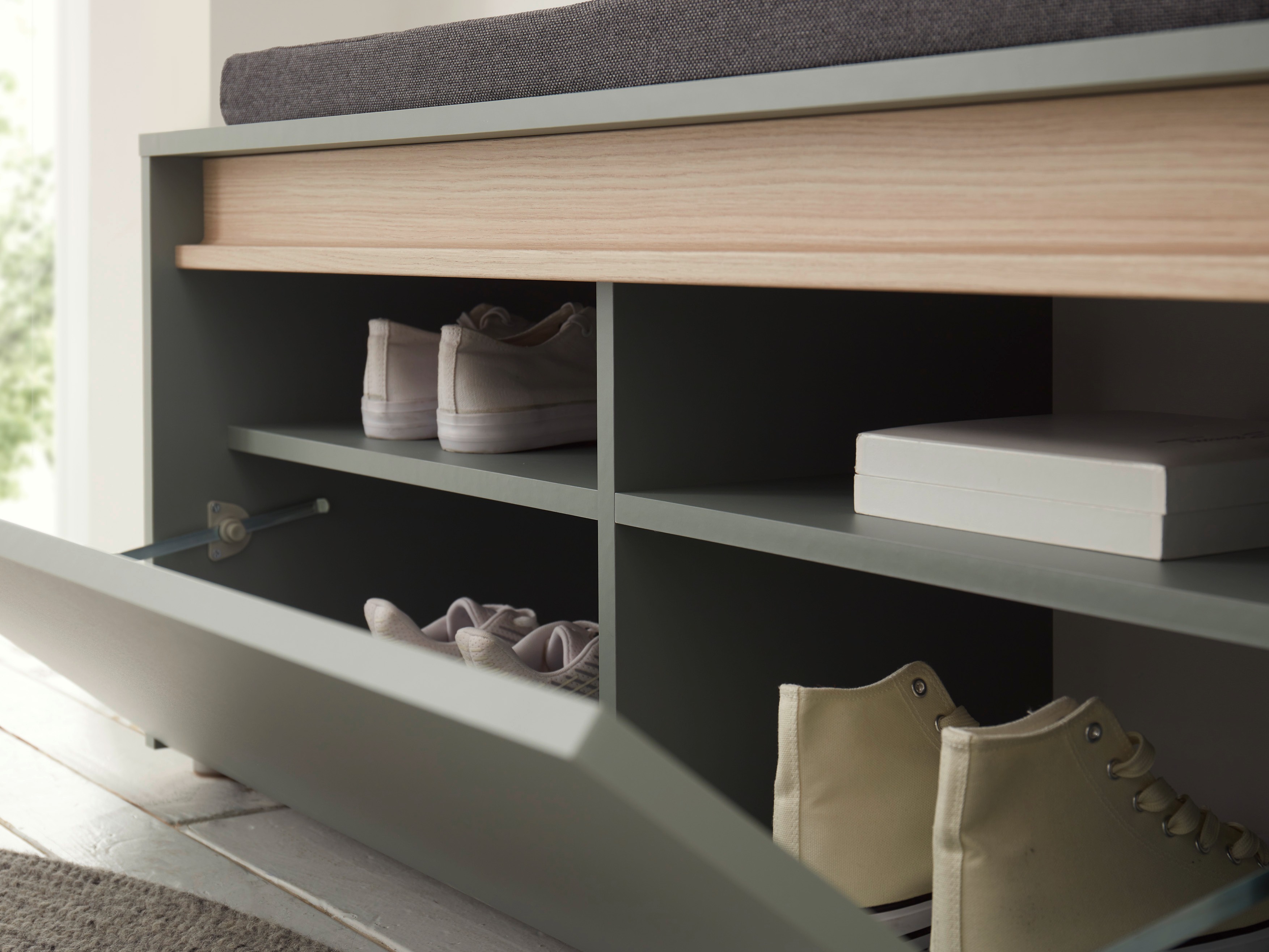 Cipőtároló Elbsori 164 (Zöld)