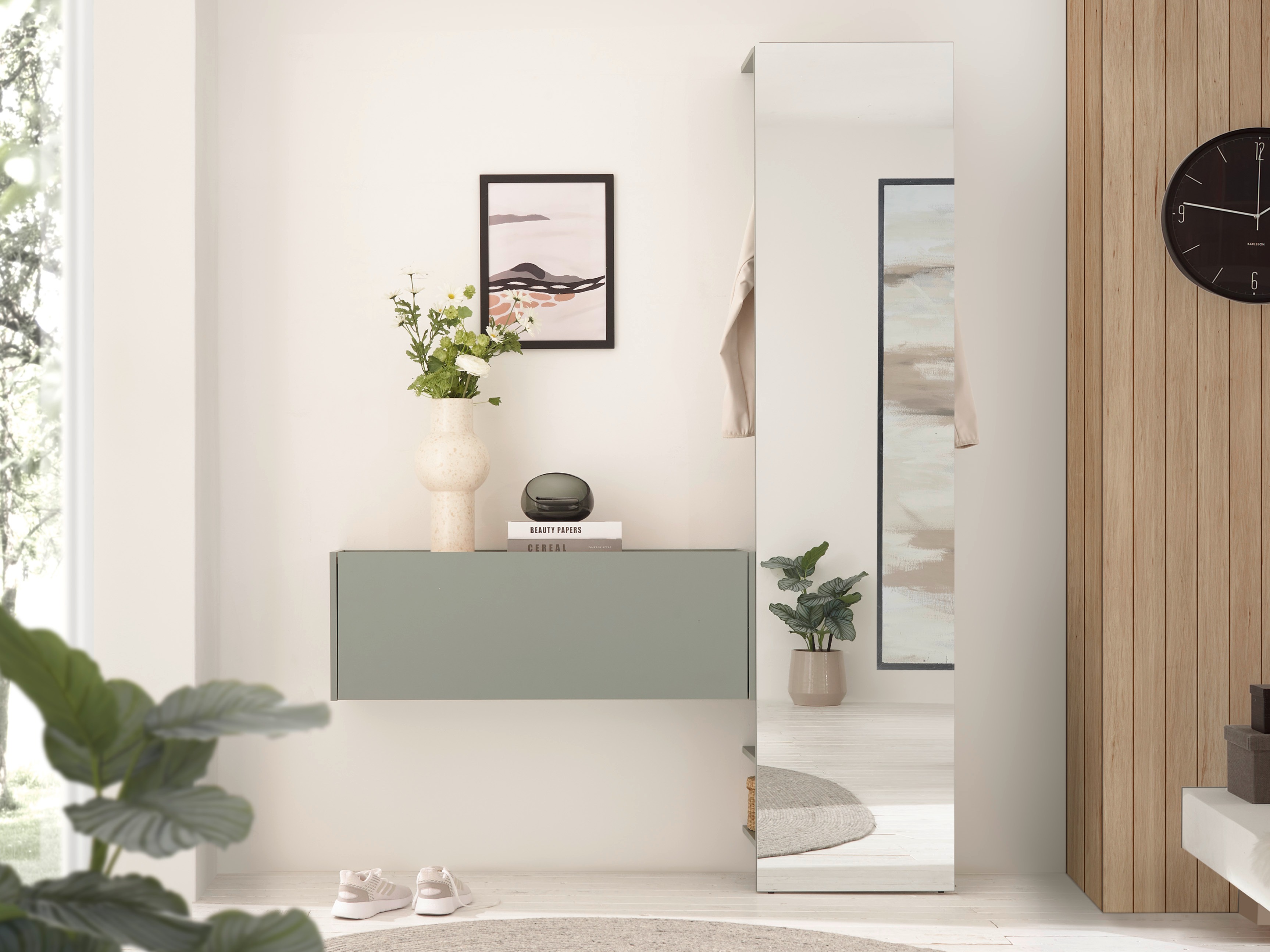 Előszoba garnitúra Elbsori 166 (Zöld)