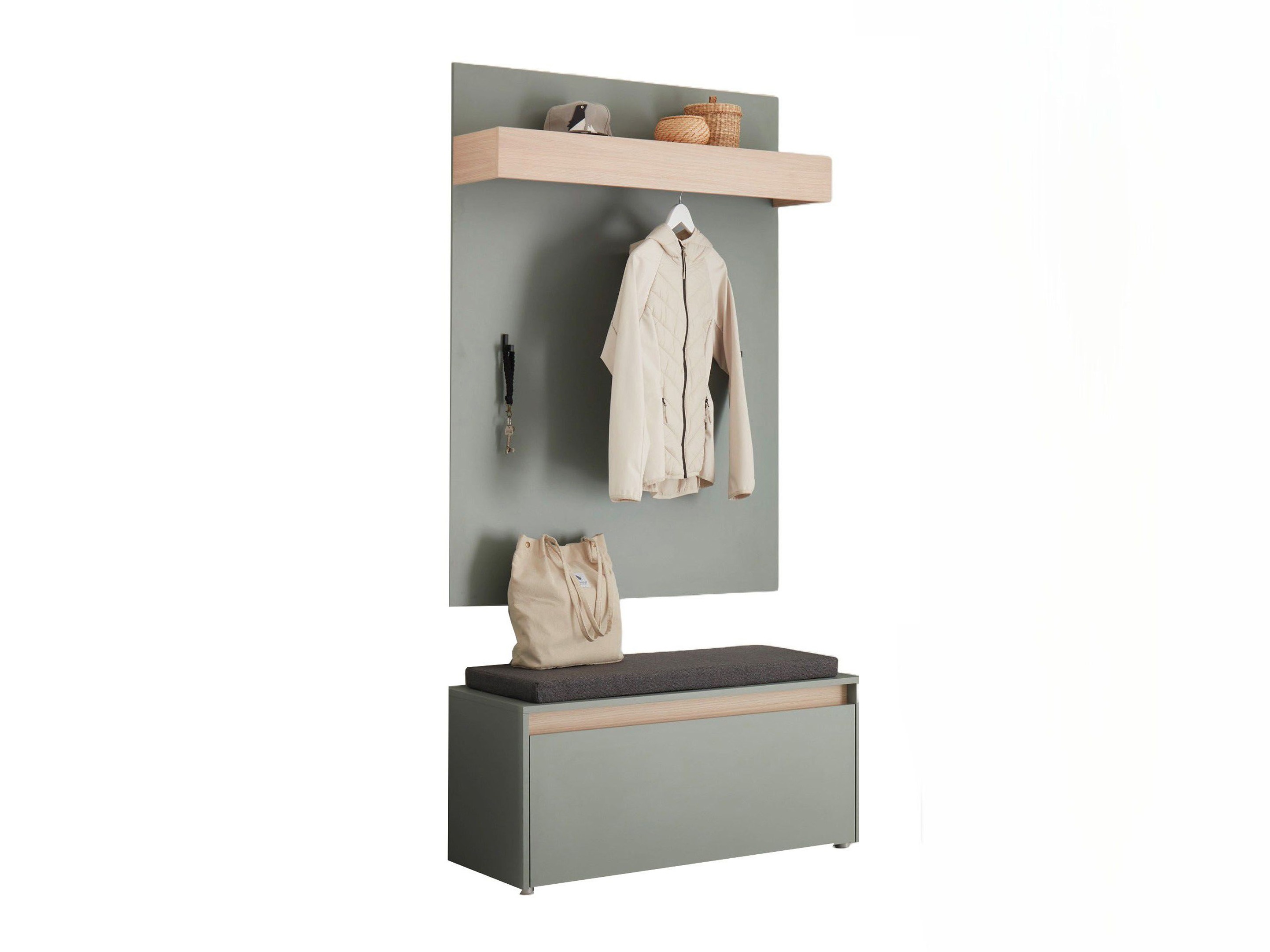 Előszoba garnitúra Elbsori 167 (Zöld)