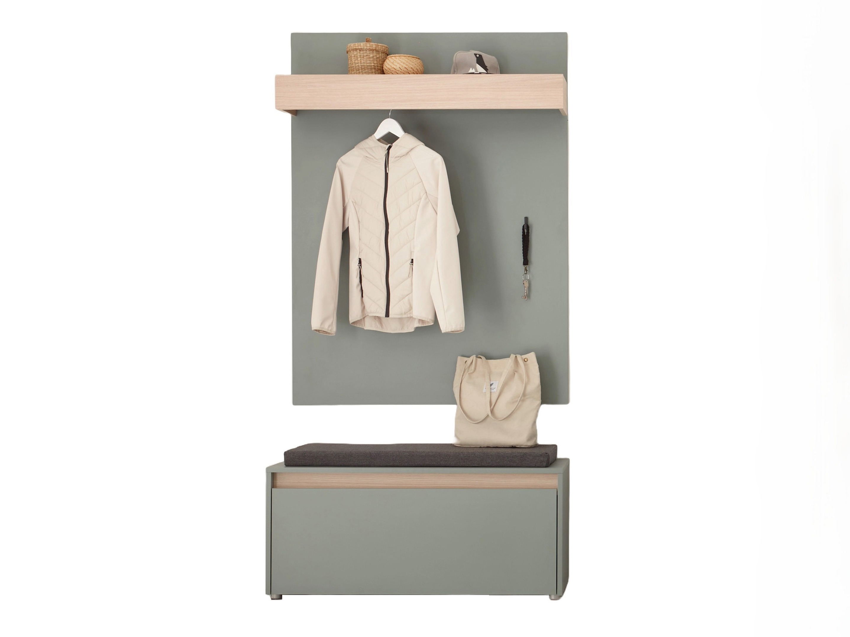 Előszoba garnitúra Elbsori 167 (Zöld)