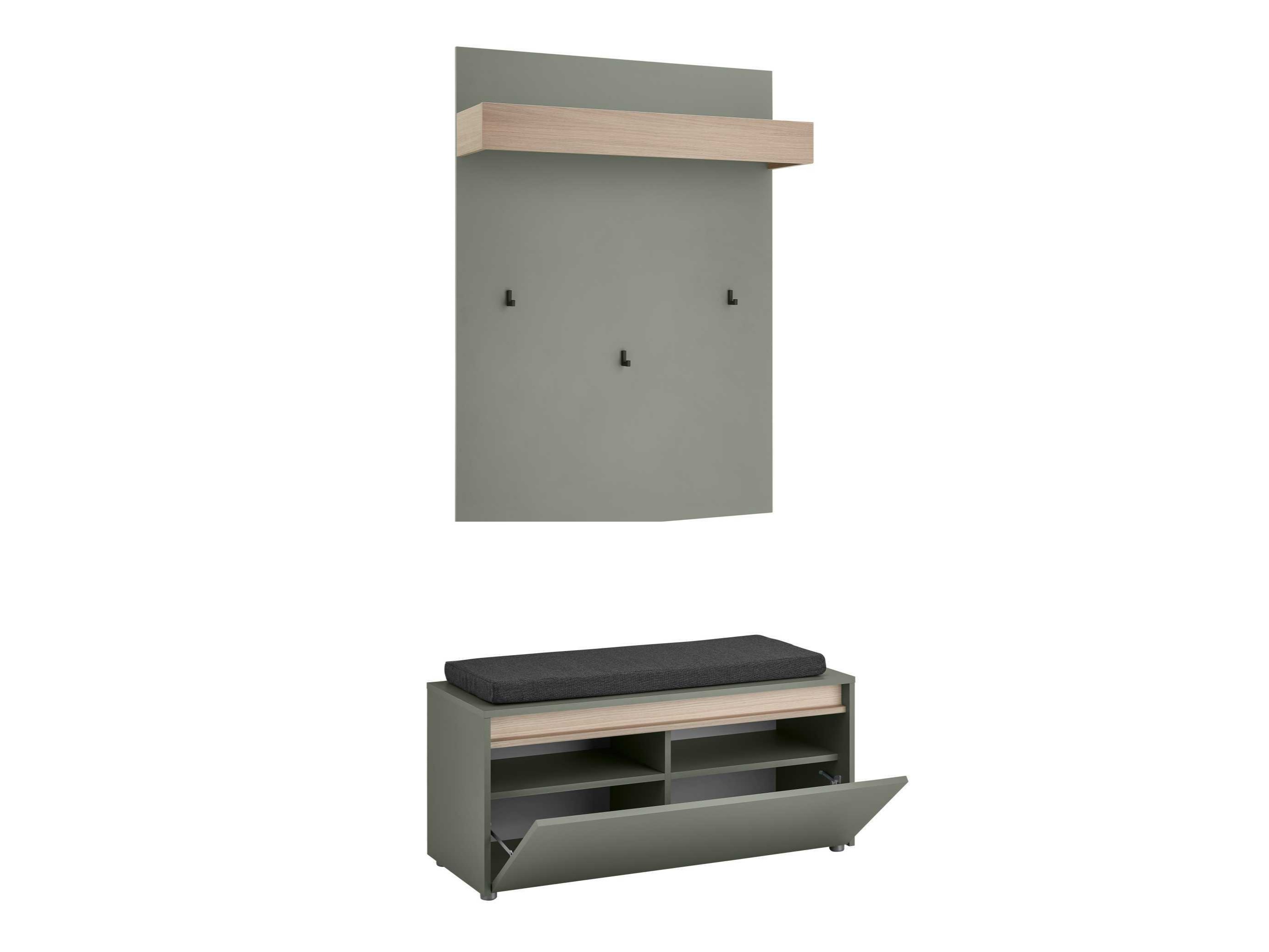 Előszoba garnitúra Elbsori 167 (Zöld)