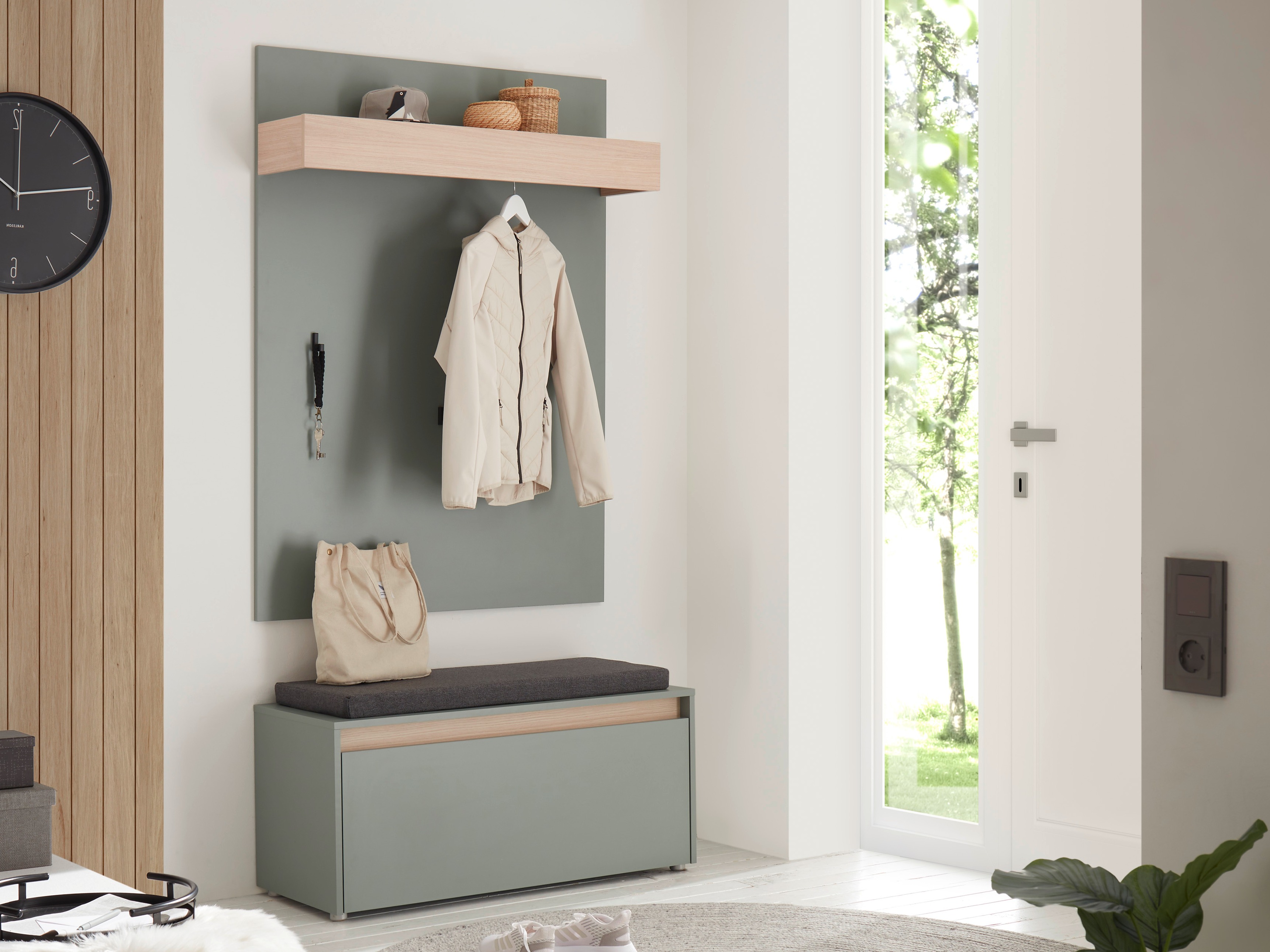 Előszoba garnitúra Elbsori 167 (Zöld)