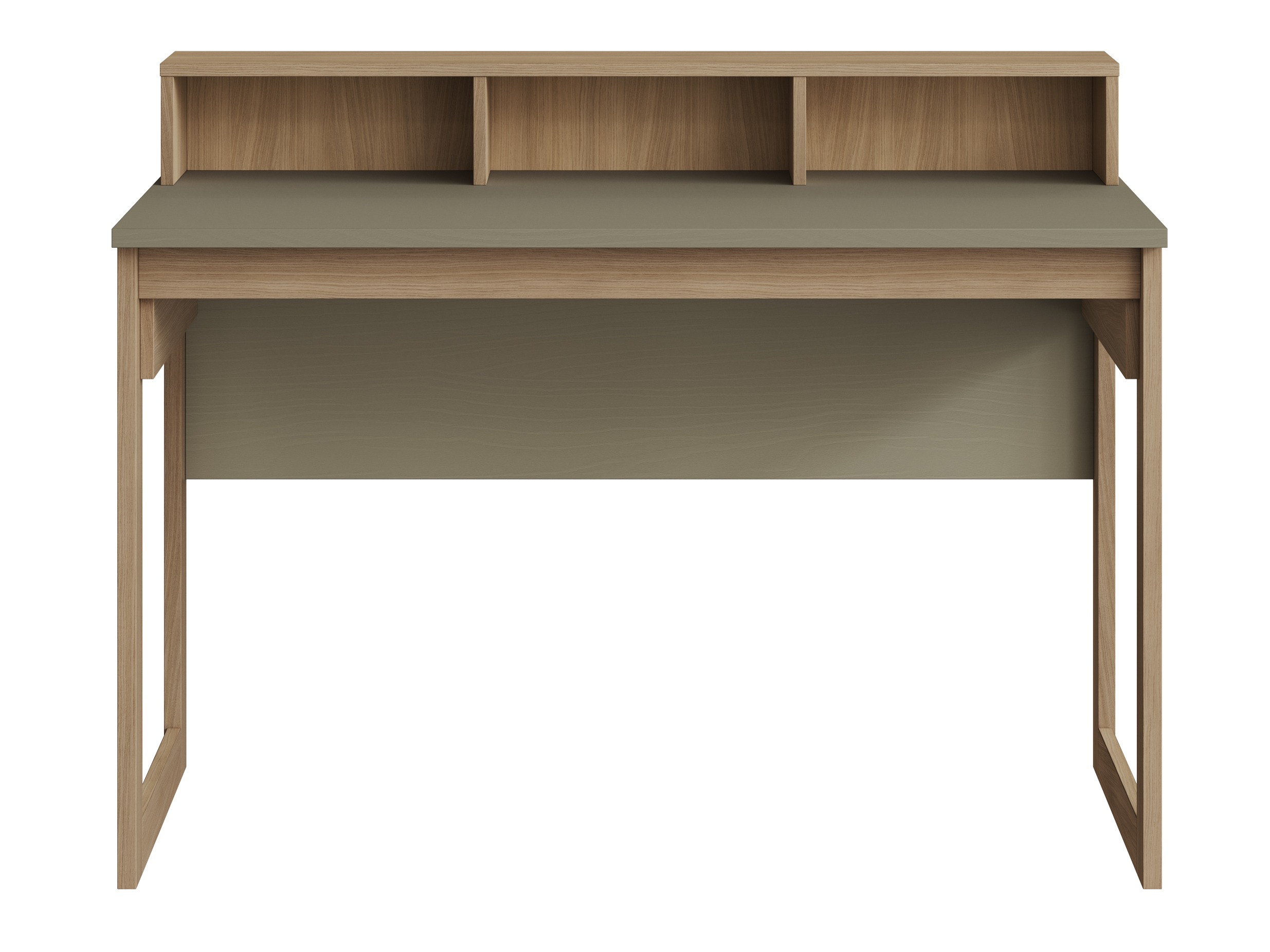 Íróasztal Fermaru 115 (Poros zöld + Tölgy)