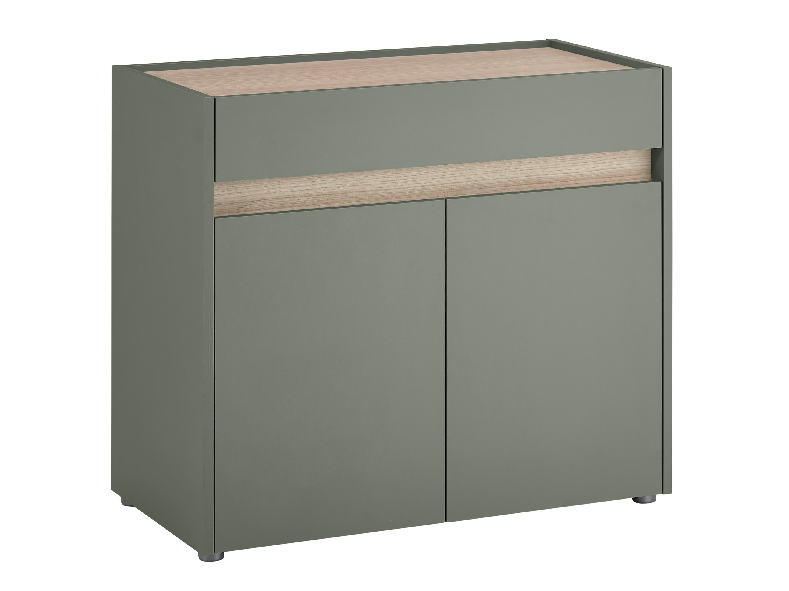 Komód Elbsori 110 (Zöld + Tölgy)