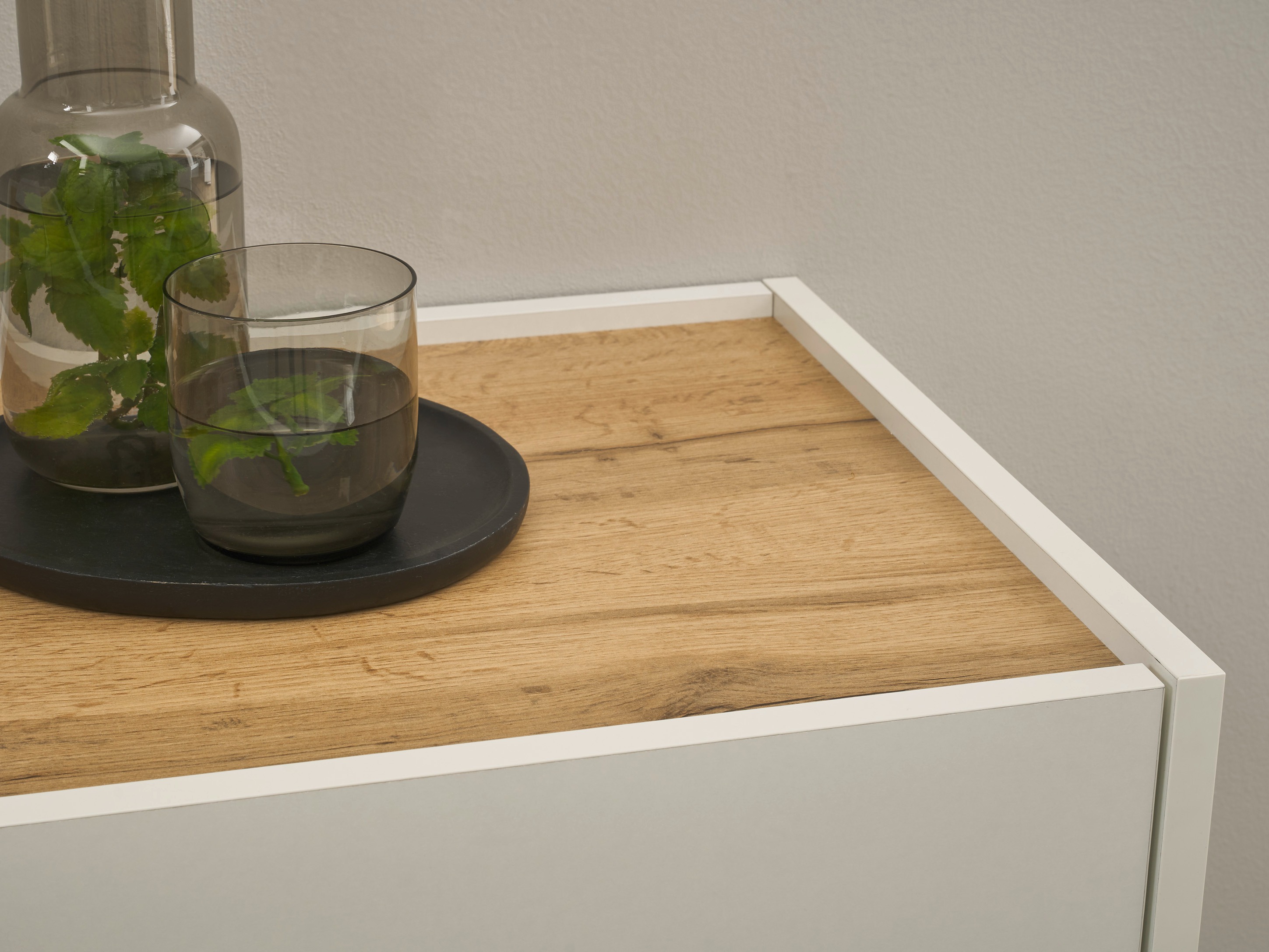 Cipőtároló Elbsori 173 (Fehér + Wotan tölgy)