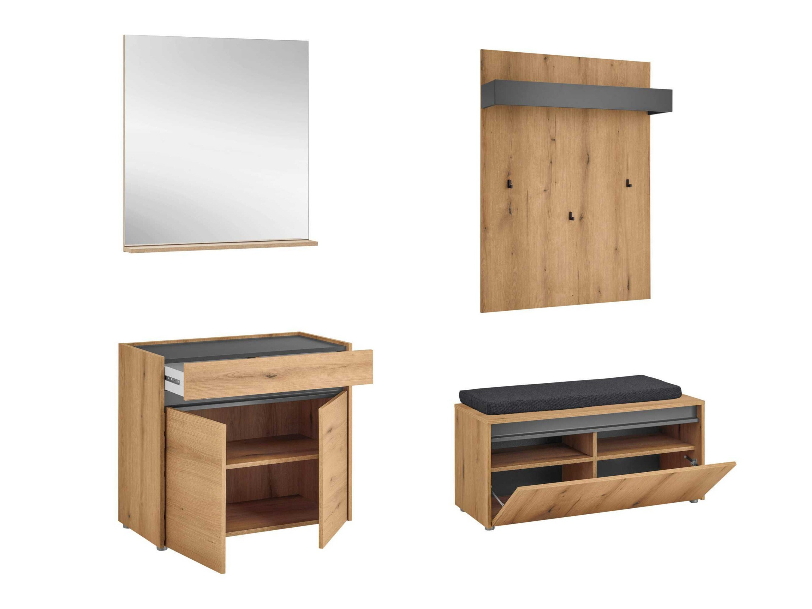 Előszoba garnitúra Elbsori 168 (Tölgy)