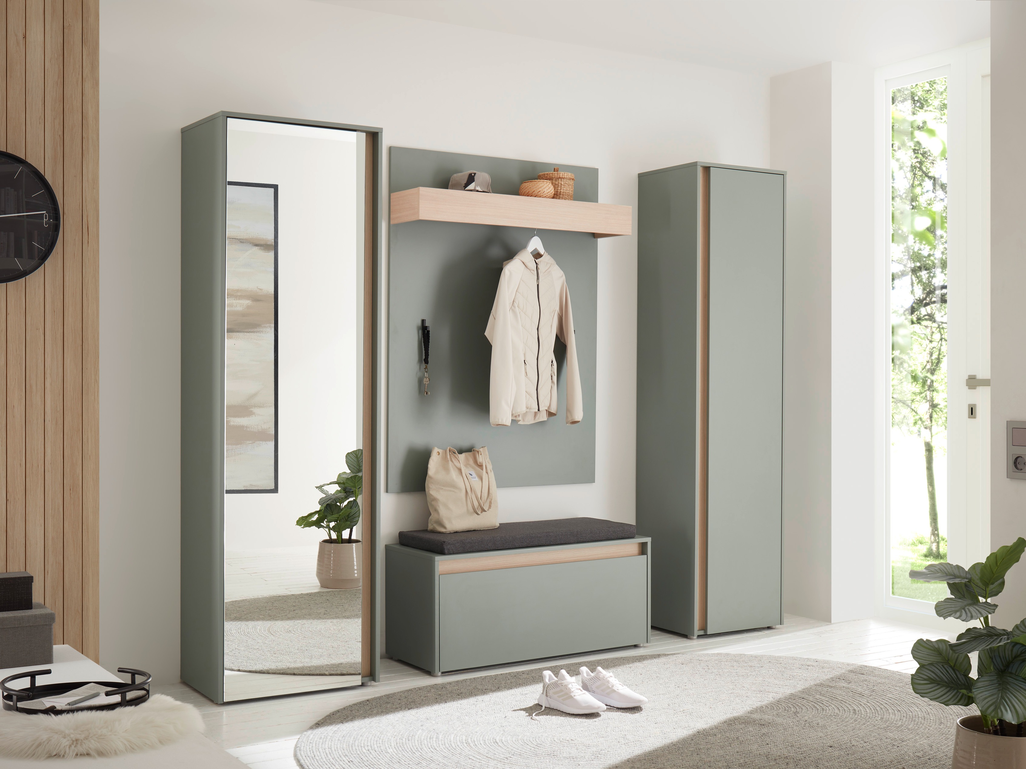 Előszoba garnitúra Elbsori 169 (Zöld)