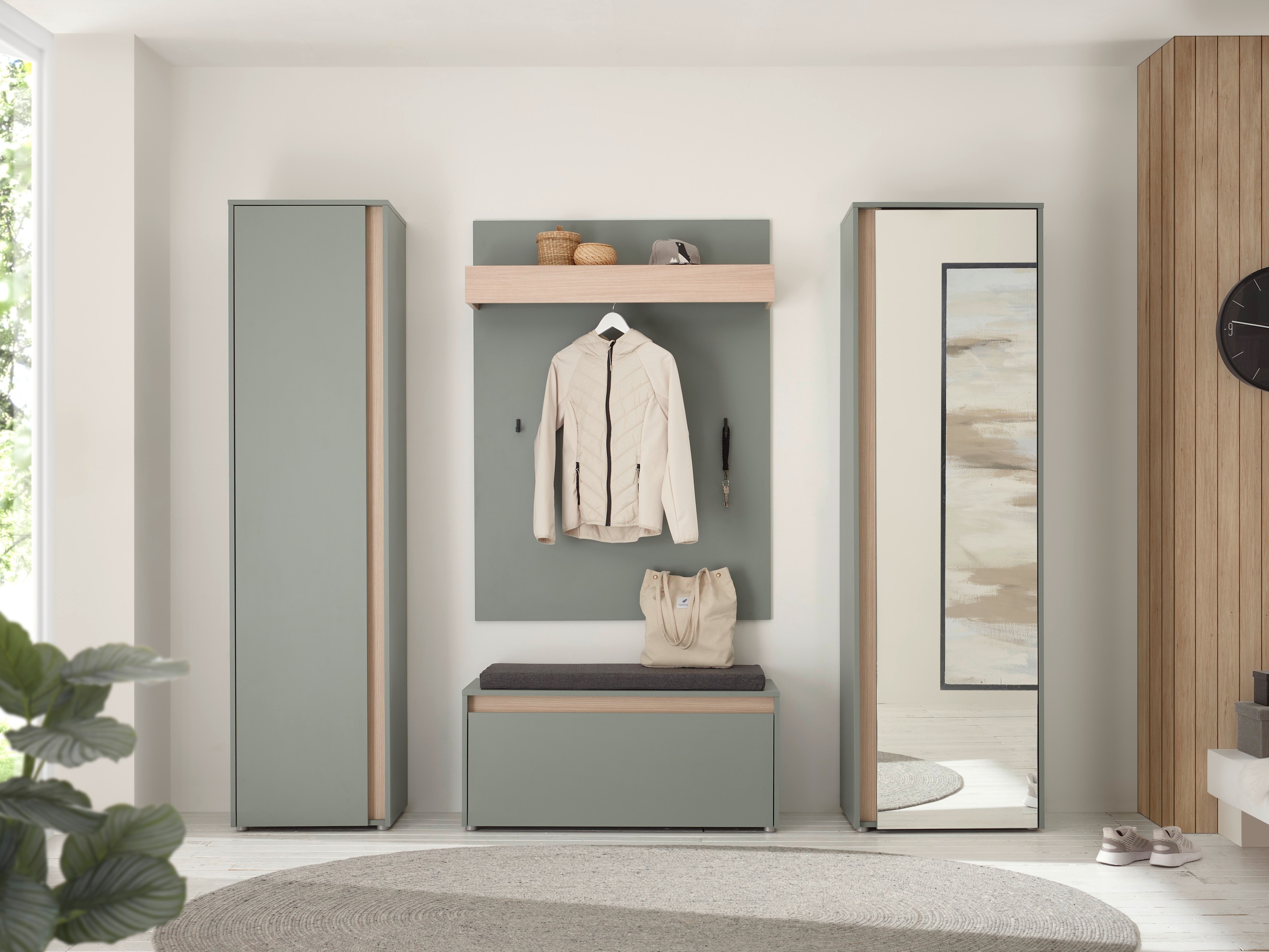 Előszoba garnitúra Elbsori 169 (Zöld)