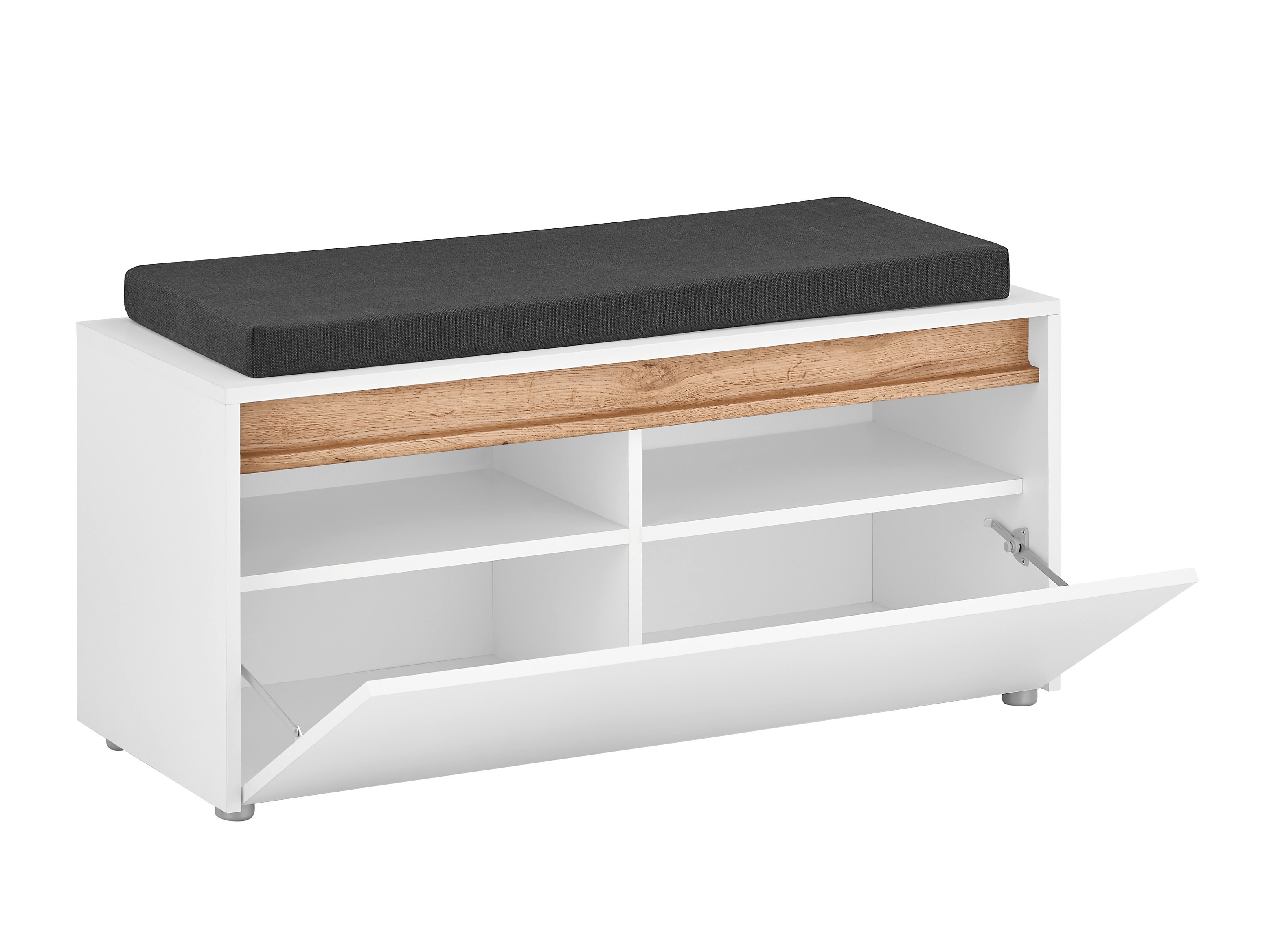 Előszoba garnitúra Elbsori 177 (Fehér + Wotan tölgy)