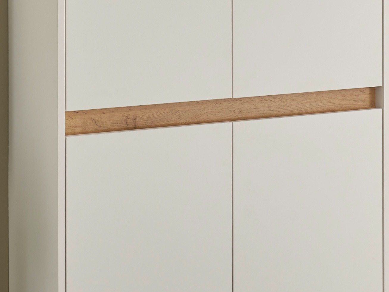 Előszoba garnitúra Elbsori 177 (Fehér + Wotan tölgy)