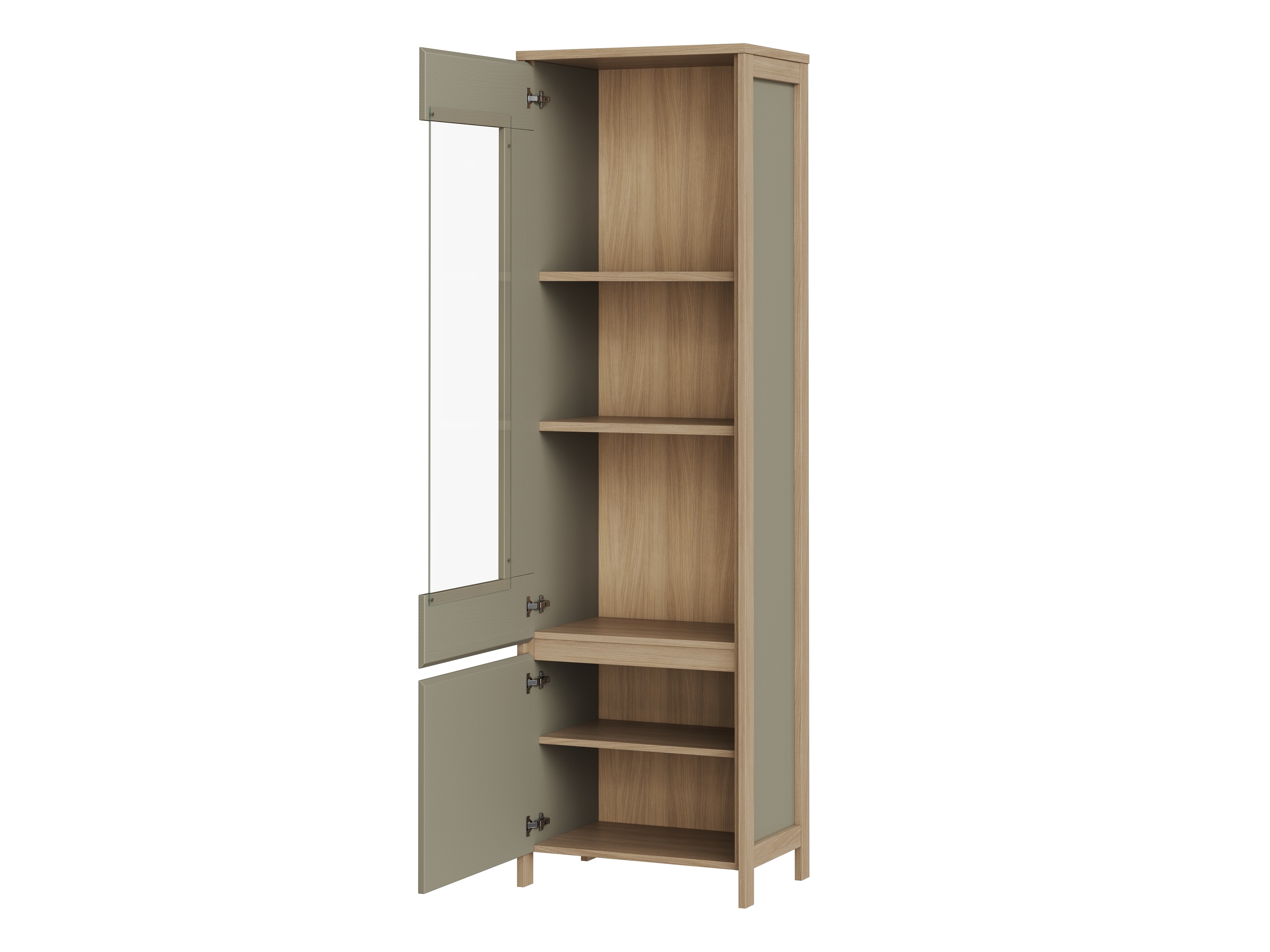 Nappali szett Fermaru 111 (Poros zöld + Tölgy)