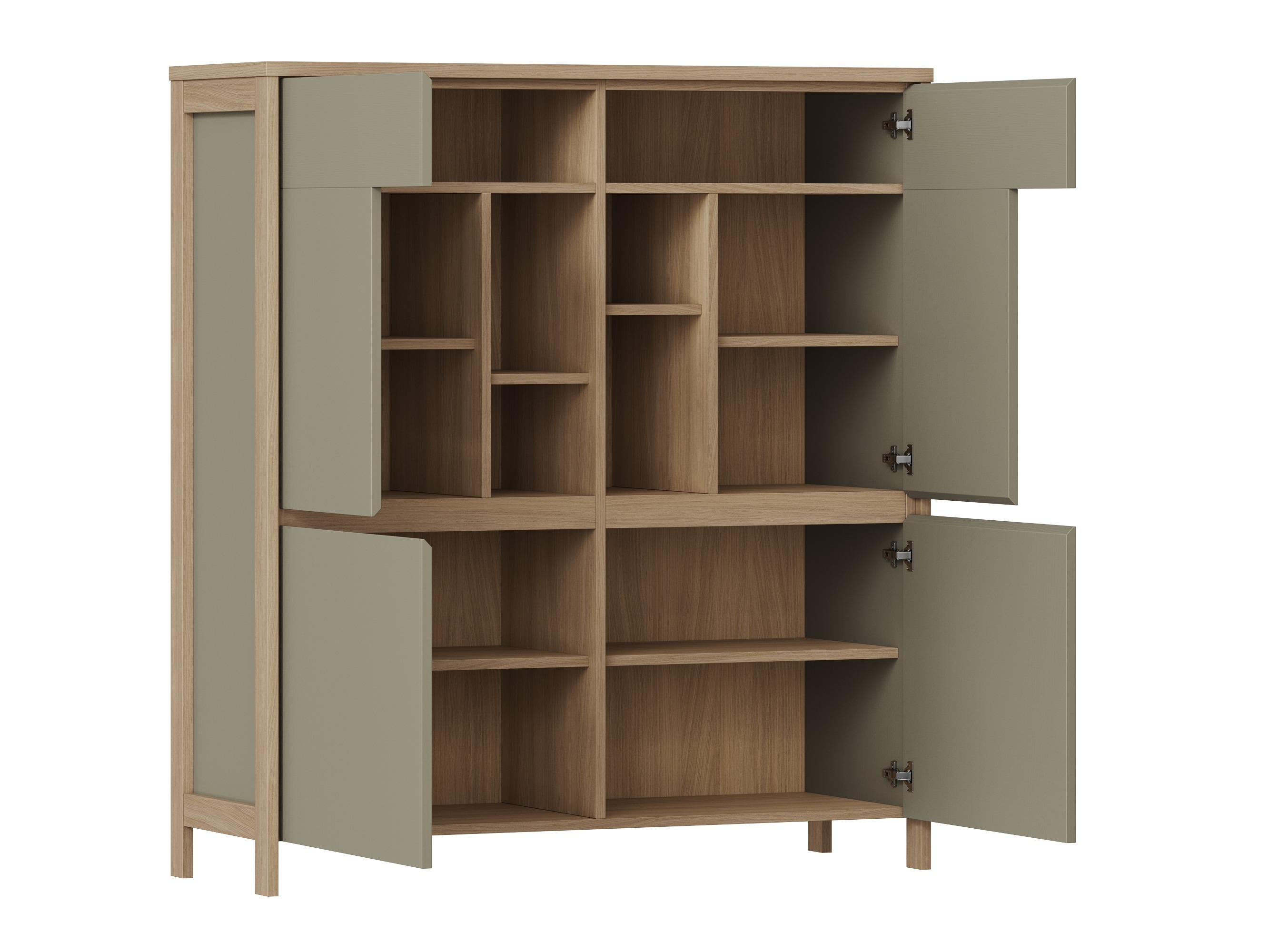 Nappali szett Fermaru 112 (Poros zöld + Tölgy)