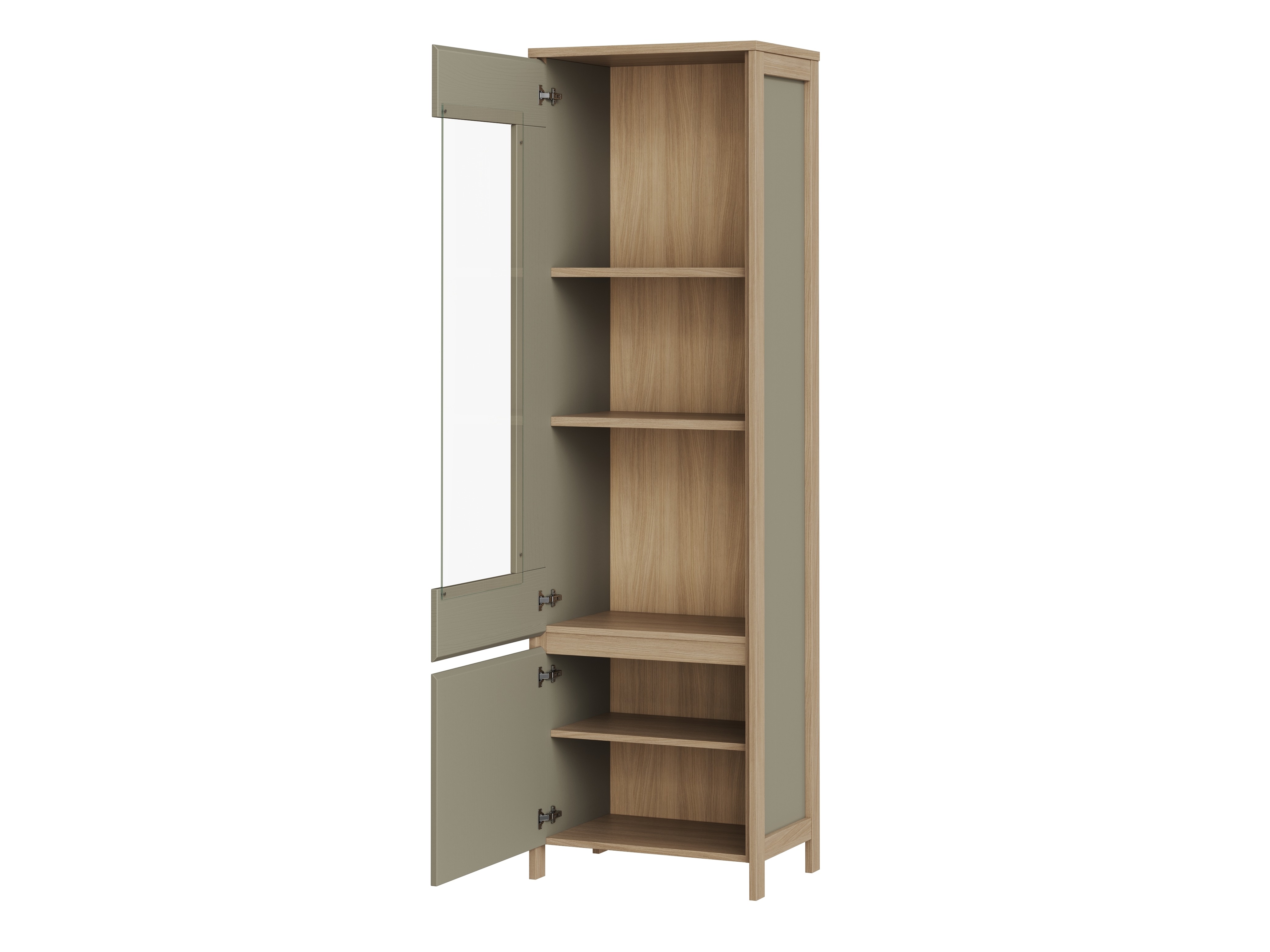 Nappali szett Fermaru 113 (Poros zöld + Tölgy)