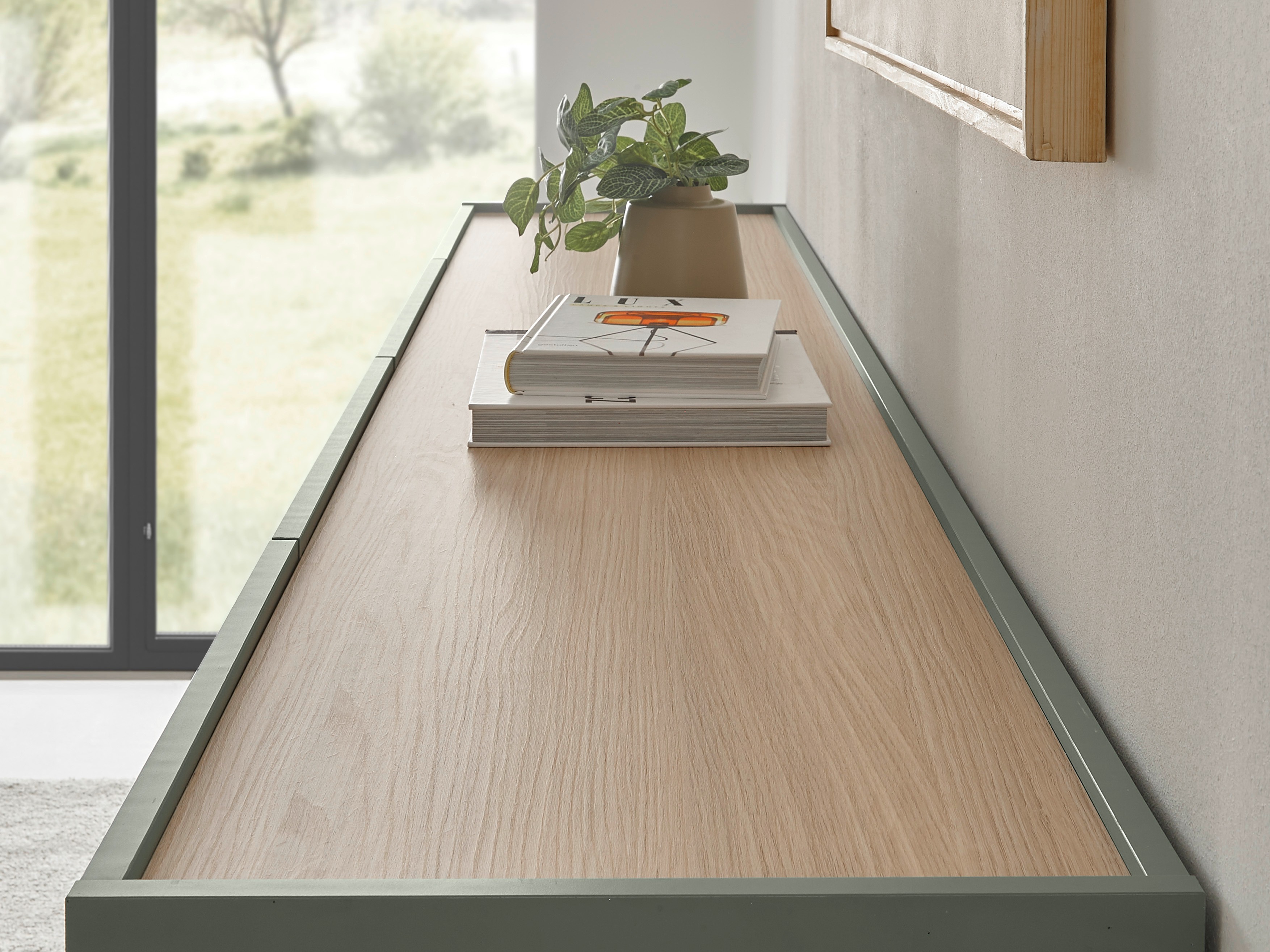 Nappali szett Elbsori 122 (Zöld + Tölgy)