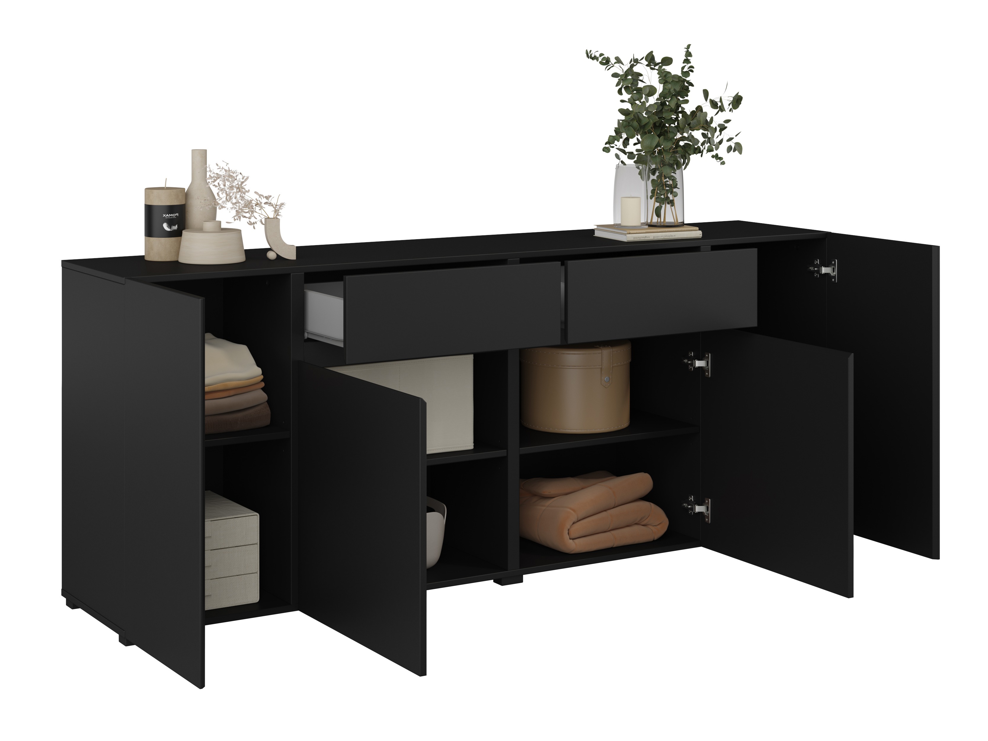 Komód Elbleve 103 (Fekete)