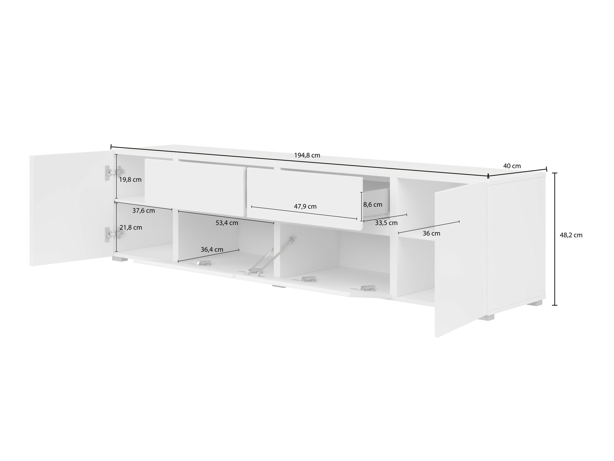 Nappali szett Elbleve 104 (Fehér)