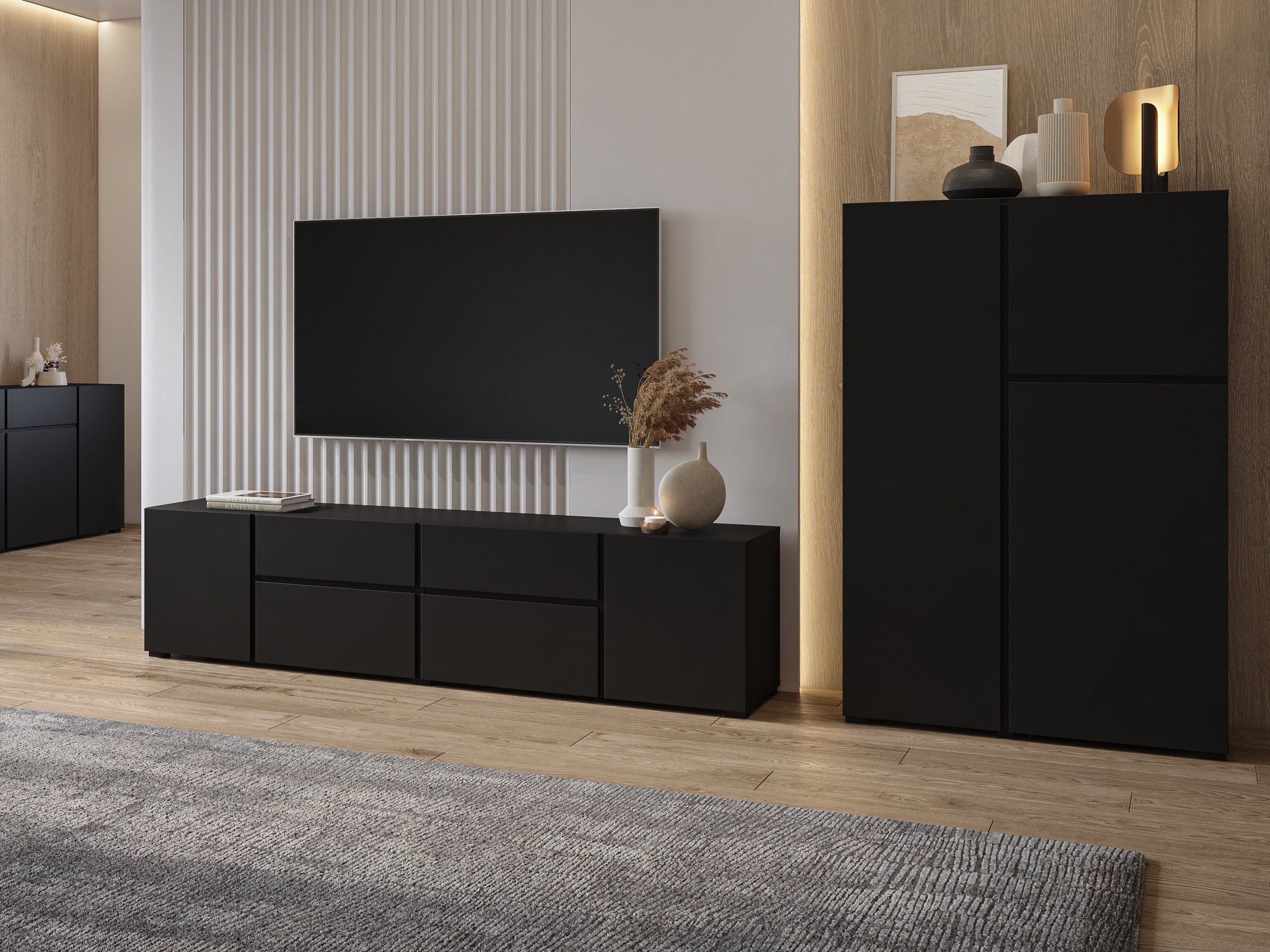 Nappali szett Elbleve 104 (Fekete)