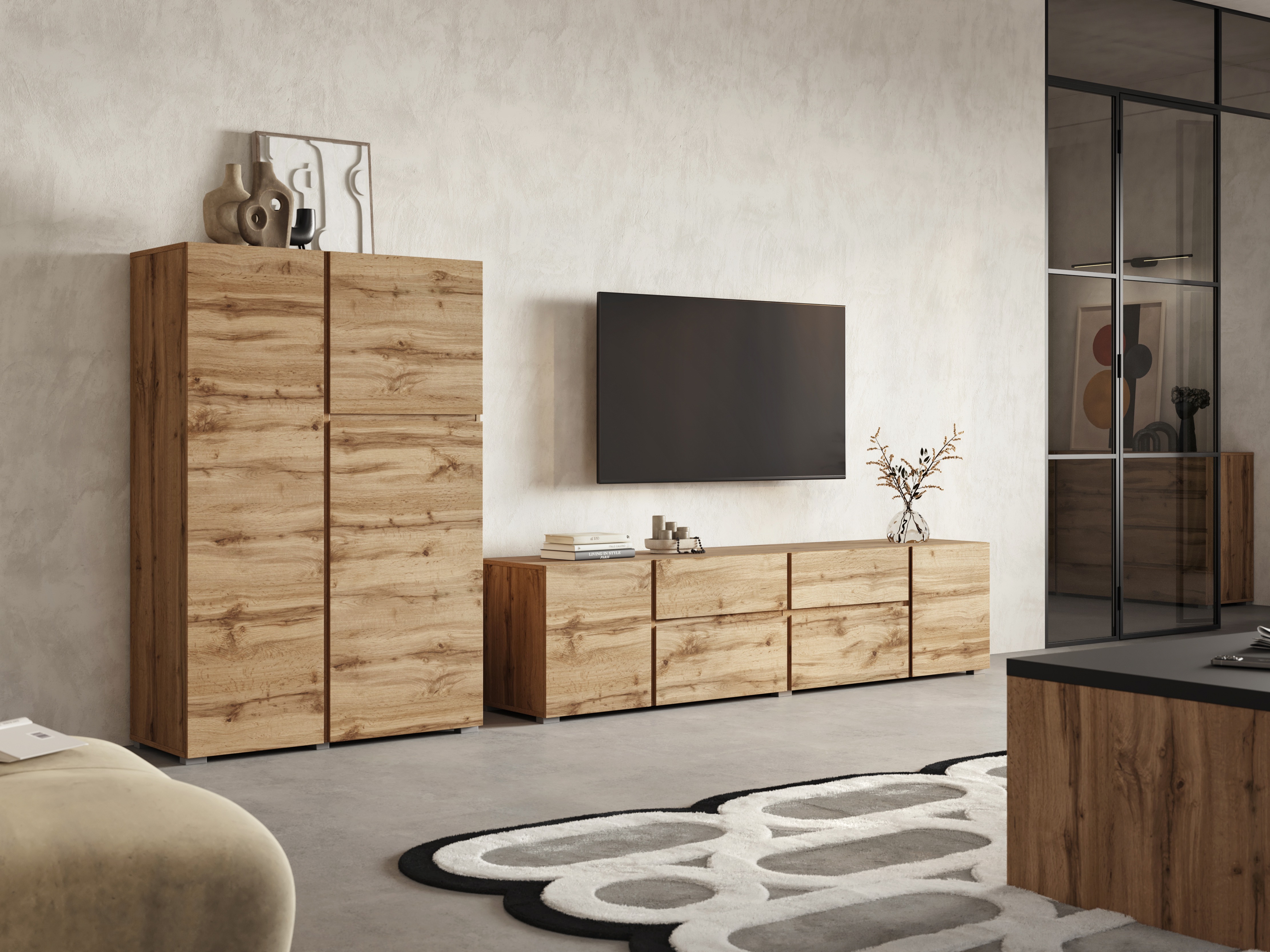 Nappali szett Elbleve 104 (Wotan tölgy)