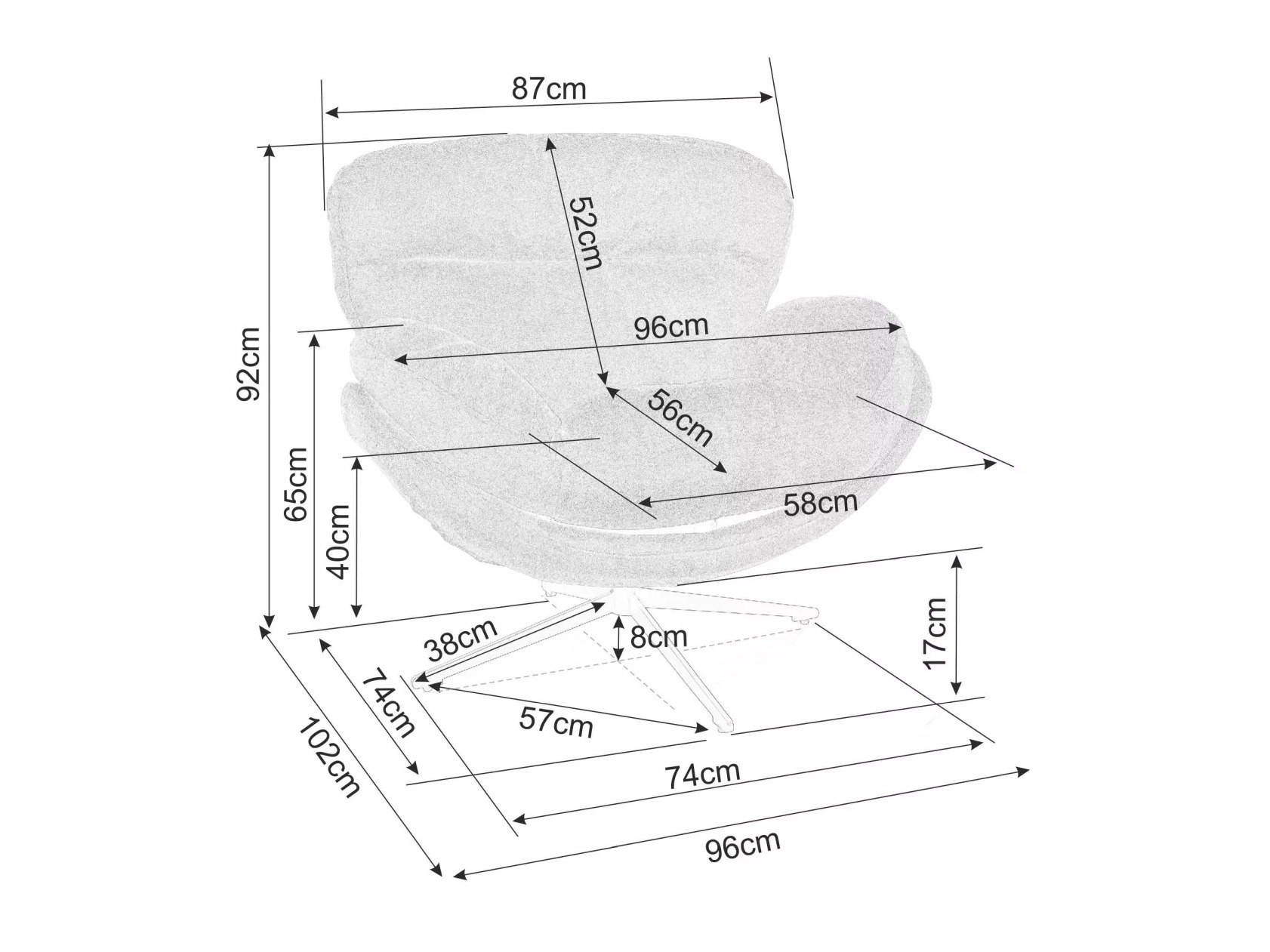 Fotel Detroit 918 (Bézs)