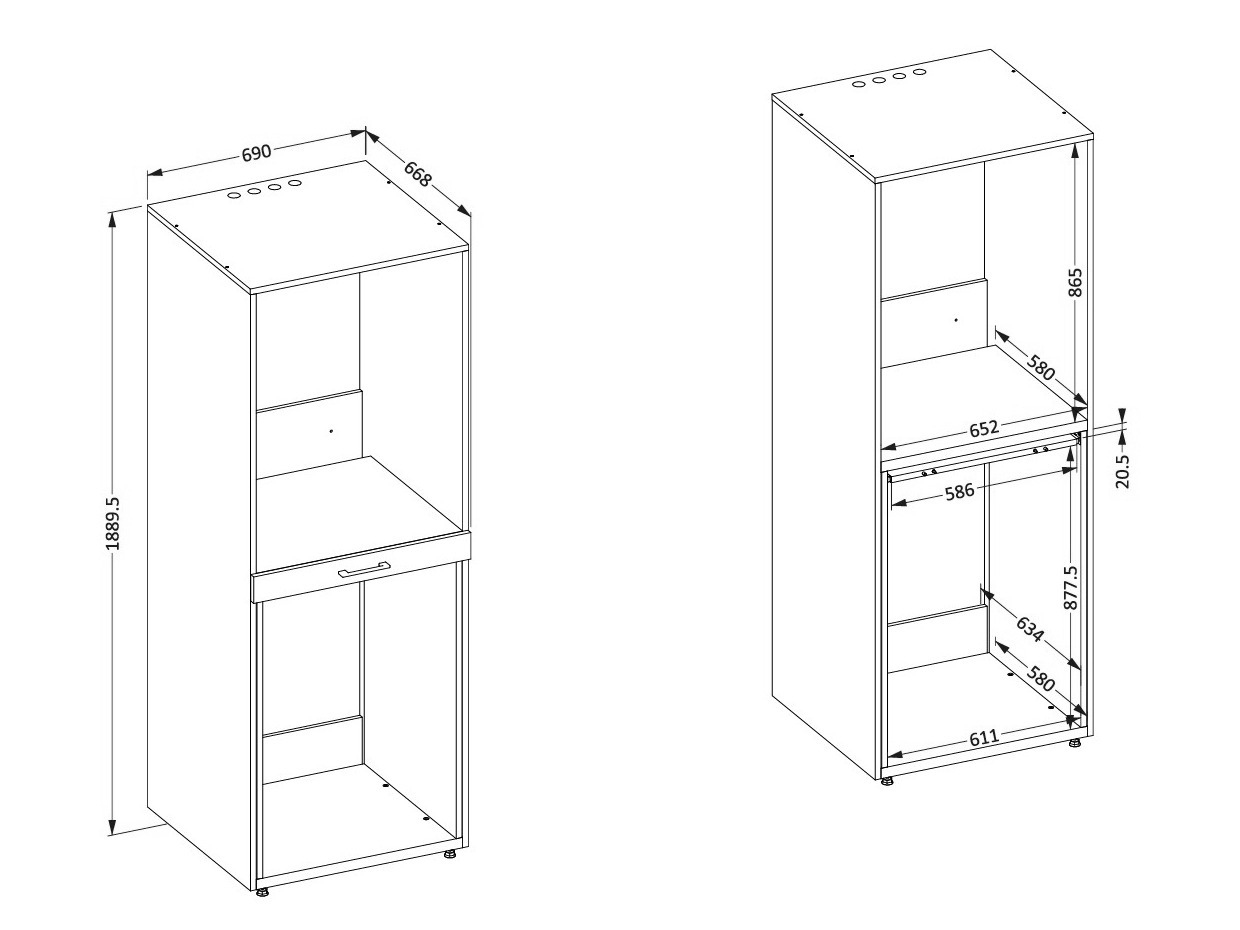 Fürdőszoba polc Novdele 103 (Kasmír)