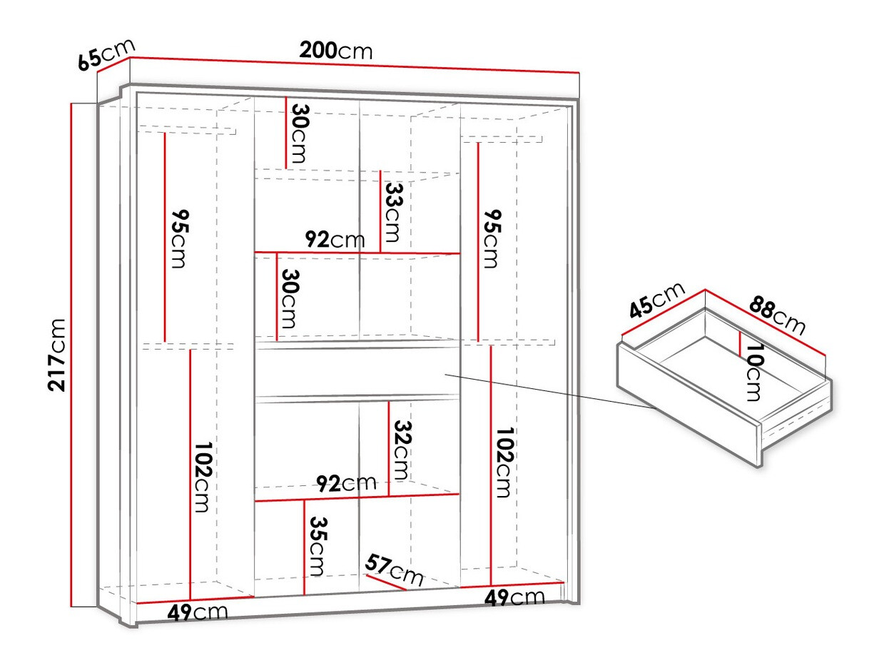 Gardróbszekrény SH10293