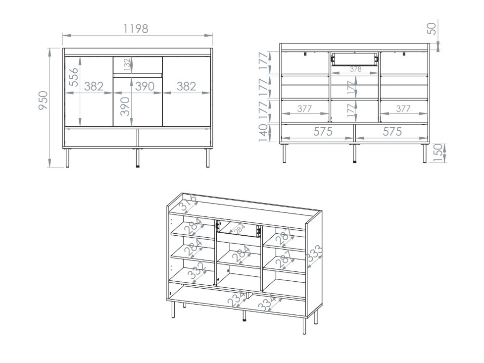 Cipőtároló Tivorlo 104