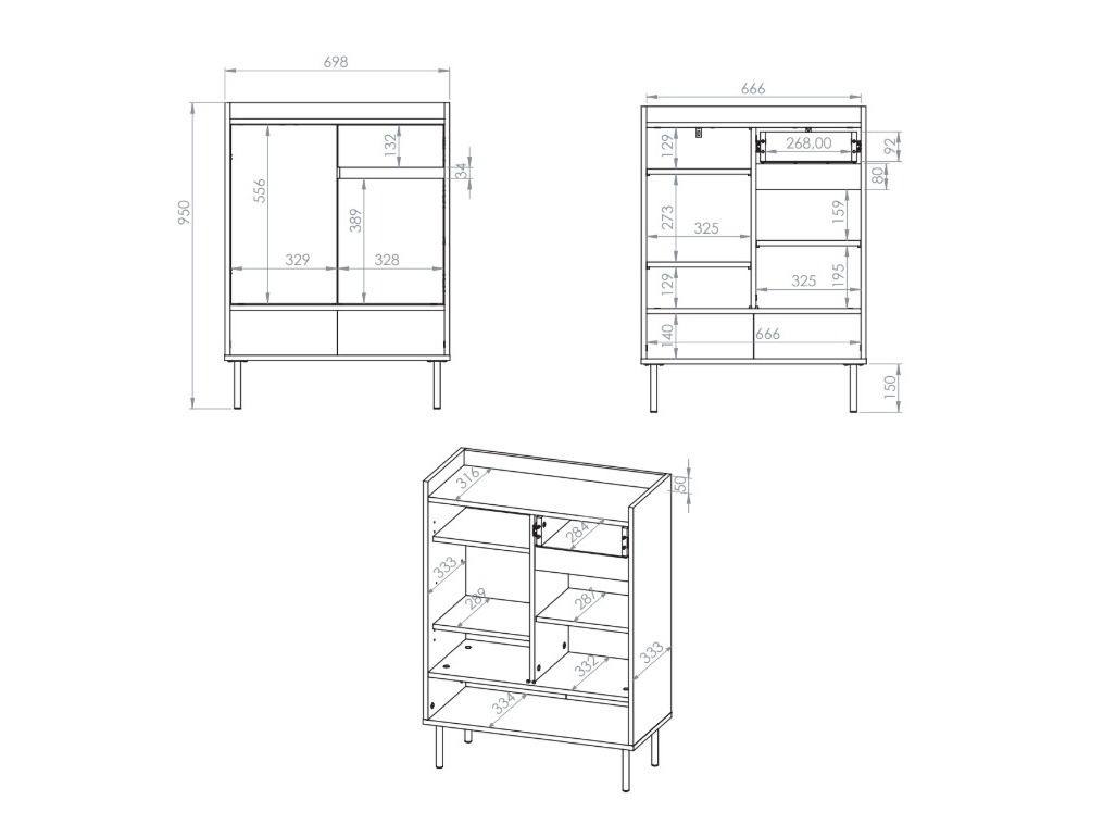 Cipőtároló Tivorlo 105