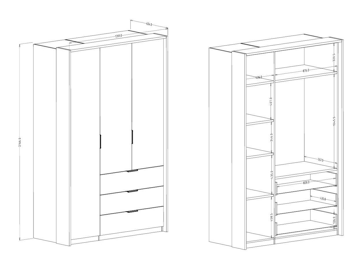 Gardróbszekrény Austin 385