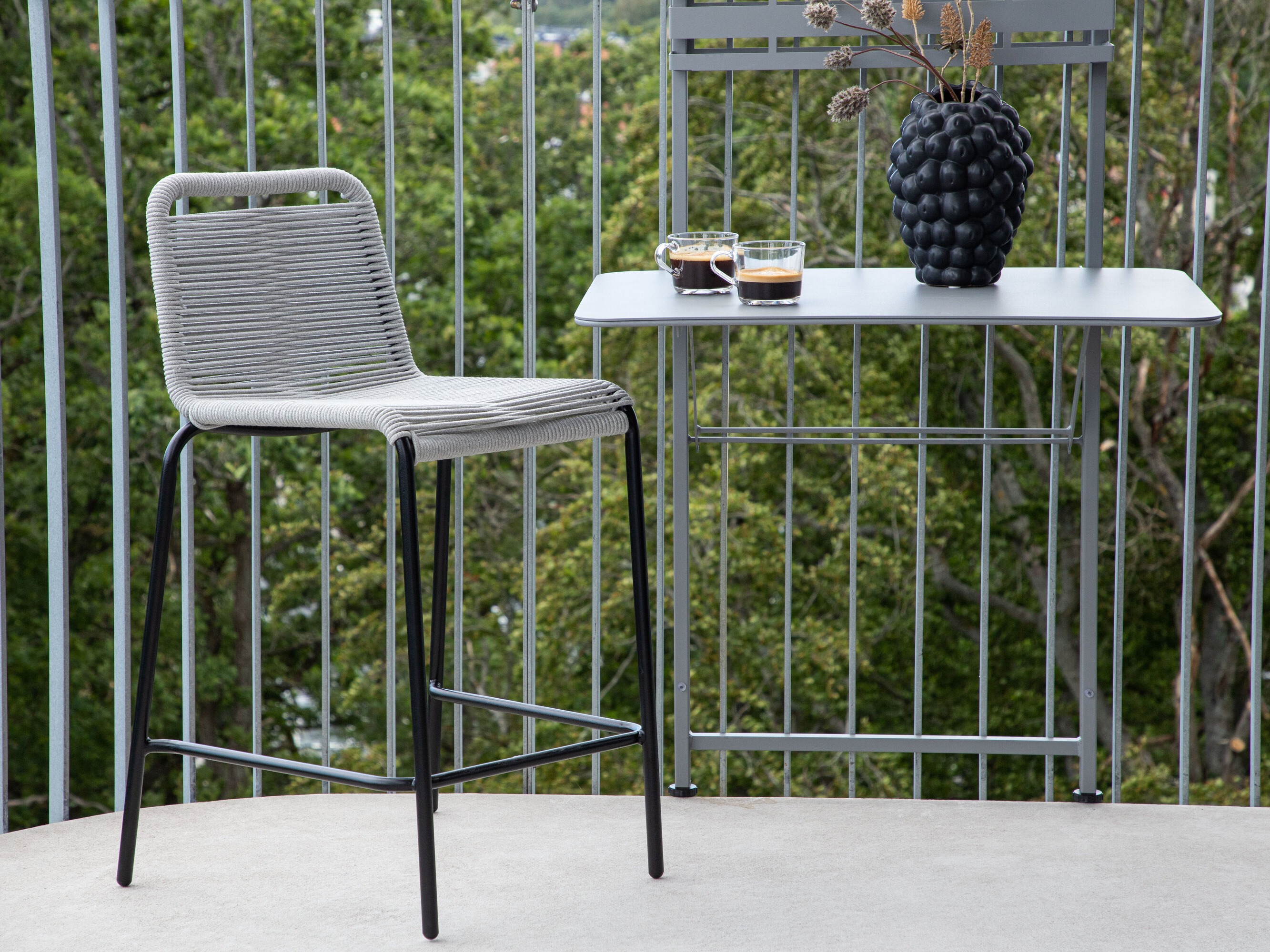 Kerti bárszék Dallas 3398 (Világosszürke)