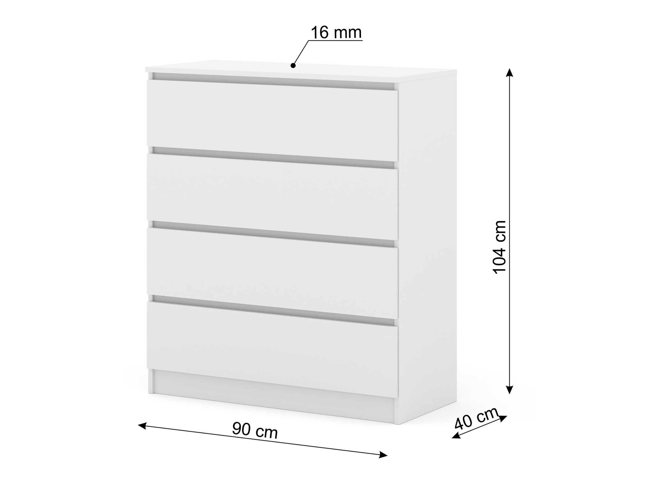 Komód Buffalo 210 (Fehér)