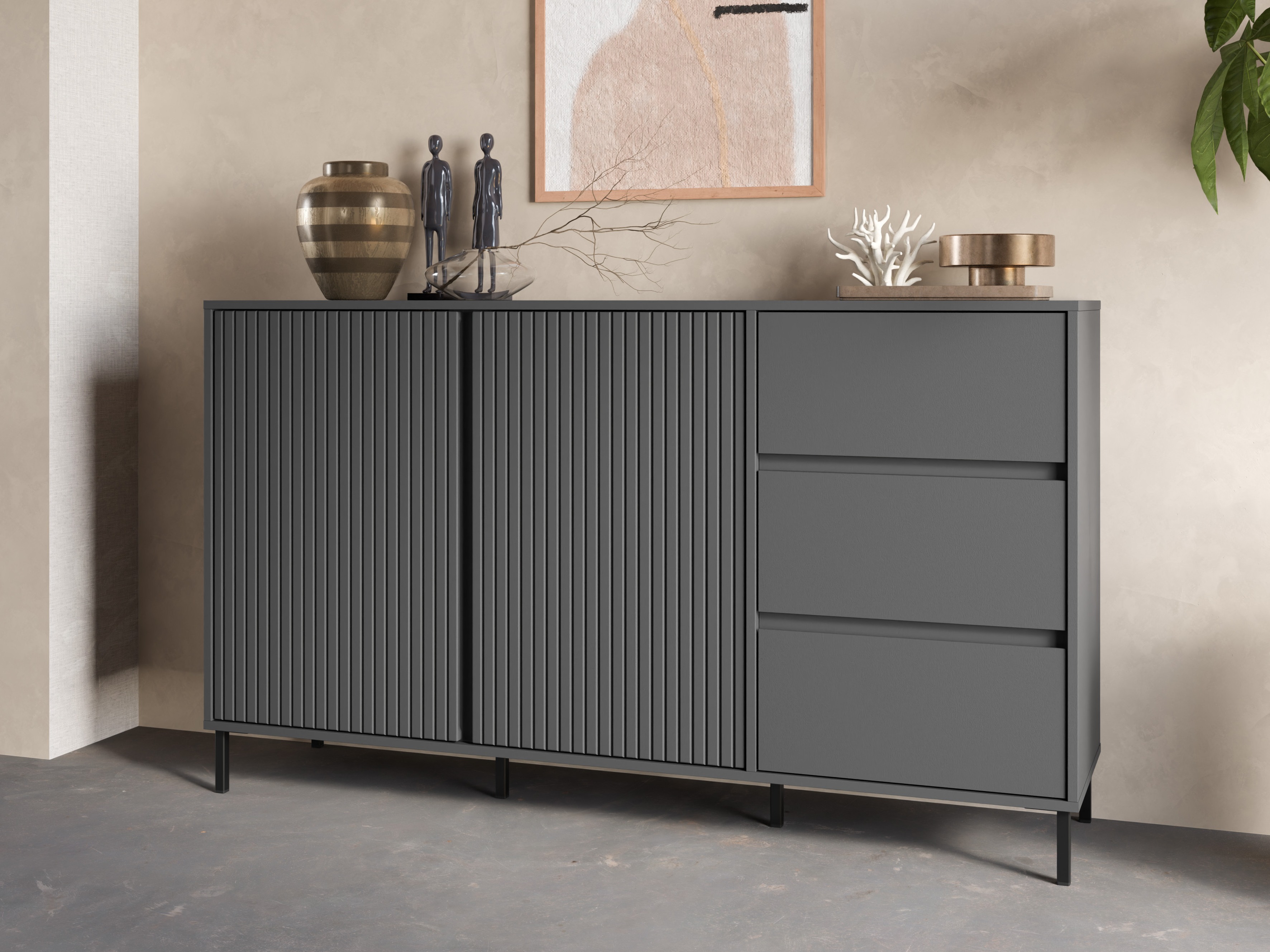 Komód Ruvrevi 102 (Antracit)