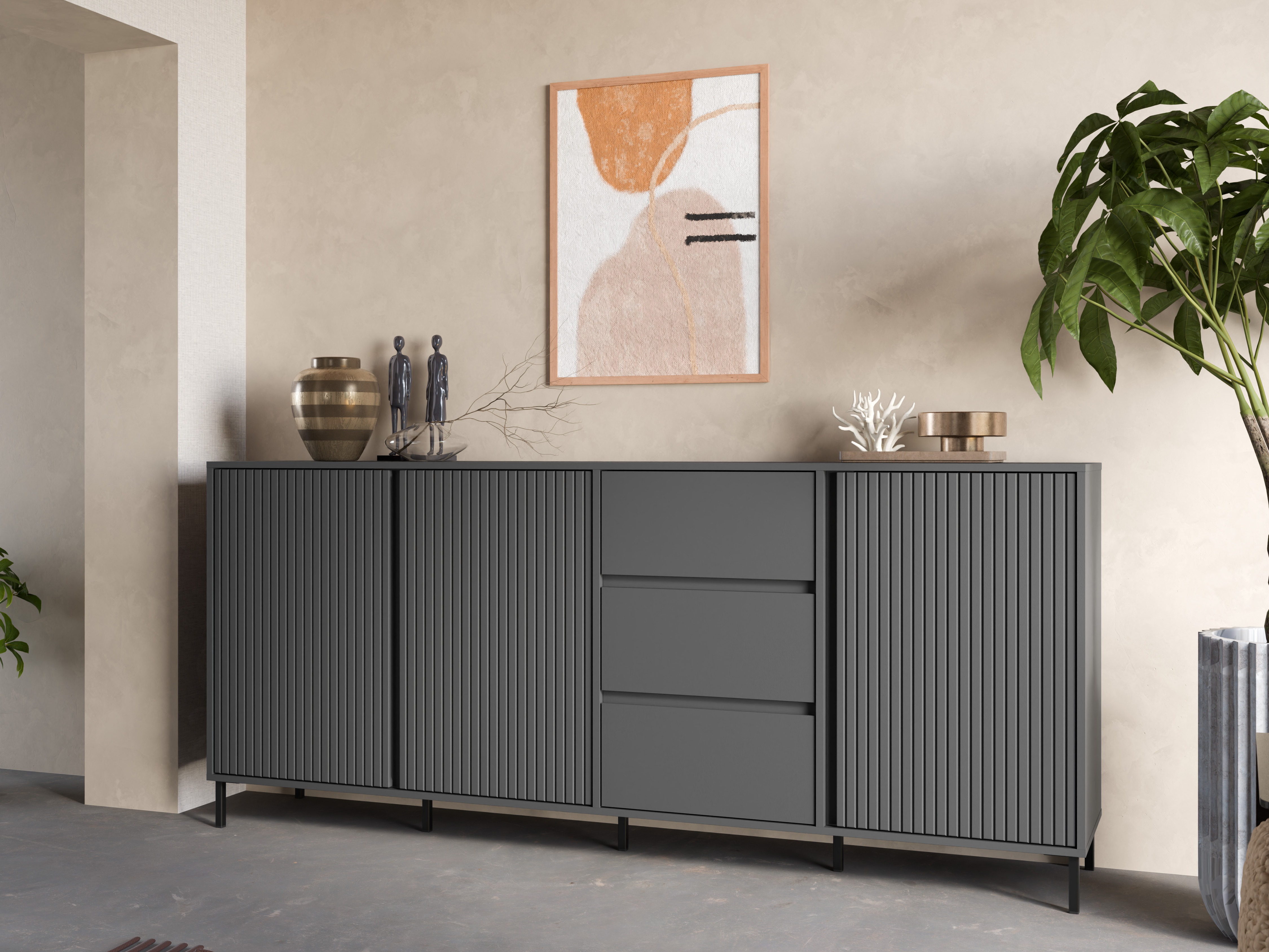 Komód Ruvrevi 103 (Antracit)