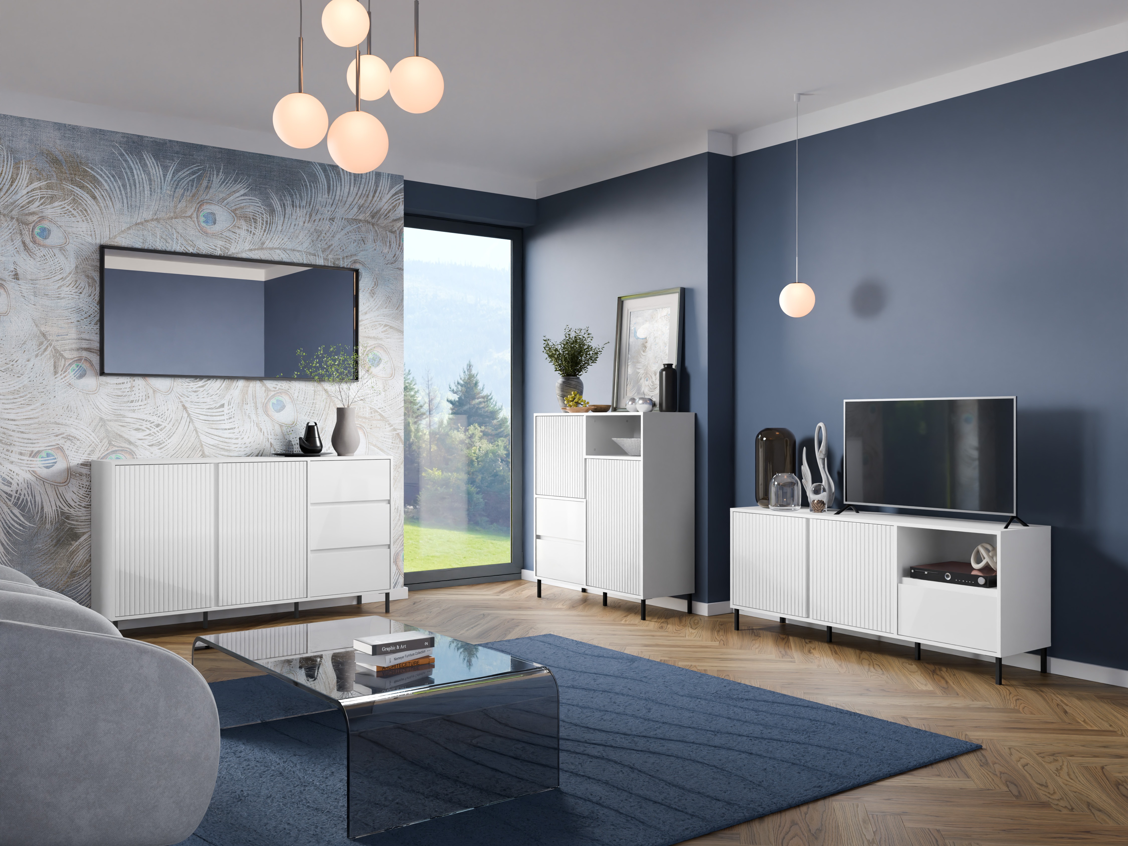 Nappali szett Ruvrevi 106 (Fehér)