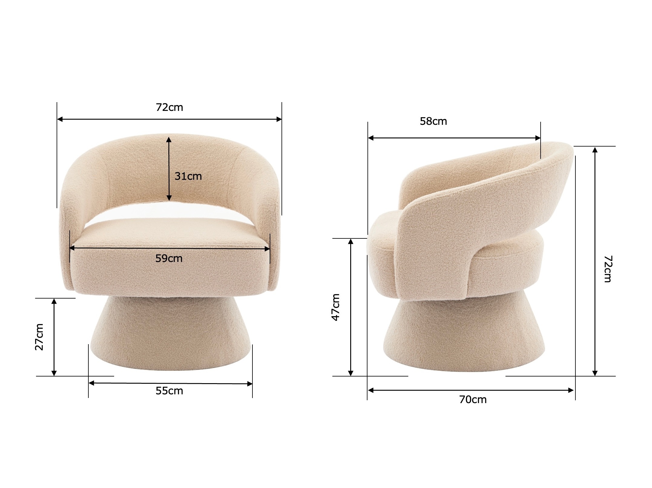 Fotel Comfivo Messis (Szürke)