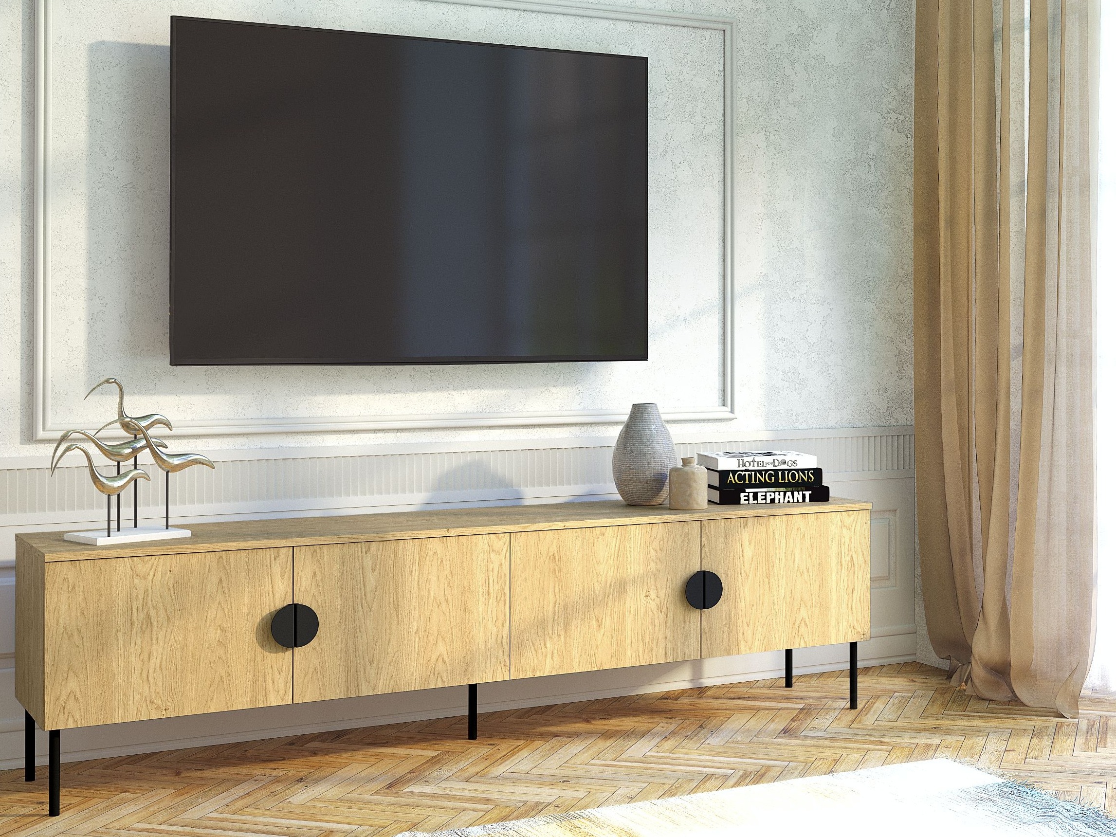 TV-állvány Morsono 103 (Tölgy)