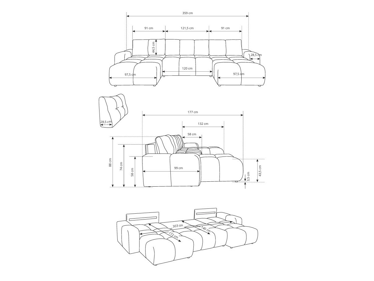 Sarokkanapé Kingston 198 (Curio 02)