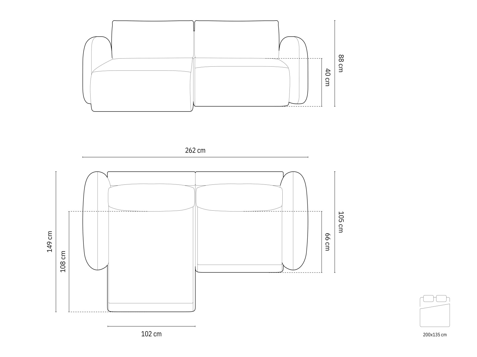 Sarokkanapé Franklin 207 (Eden 12)