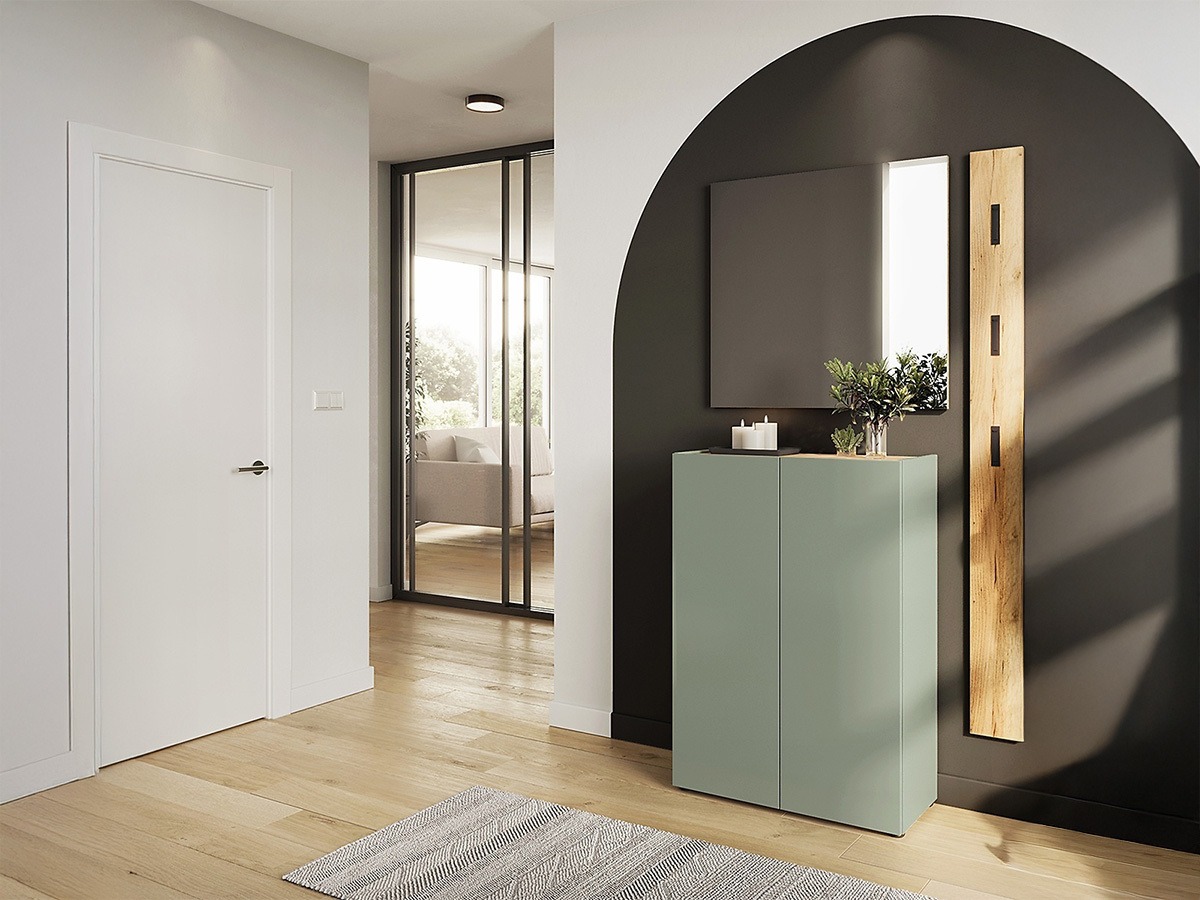 Előszoba garnitúra Lircamu 104 (Poros zöld)