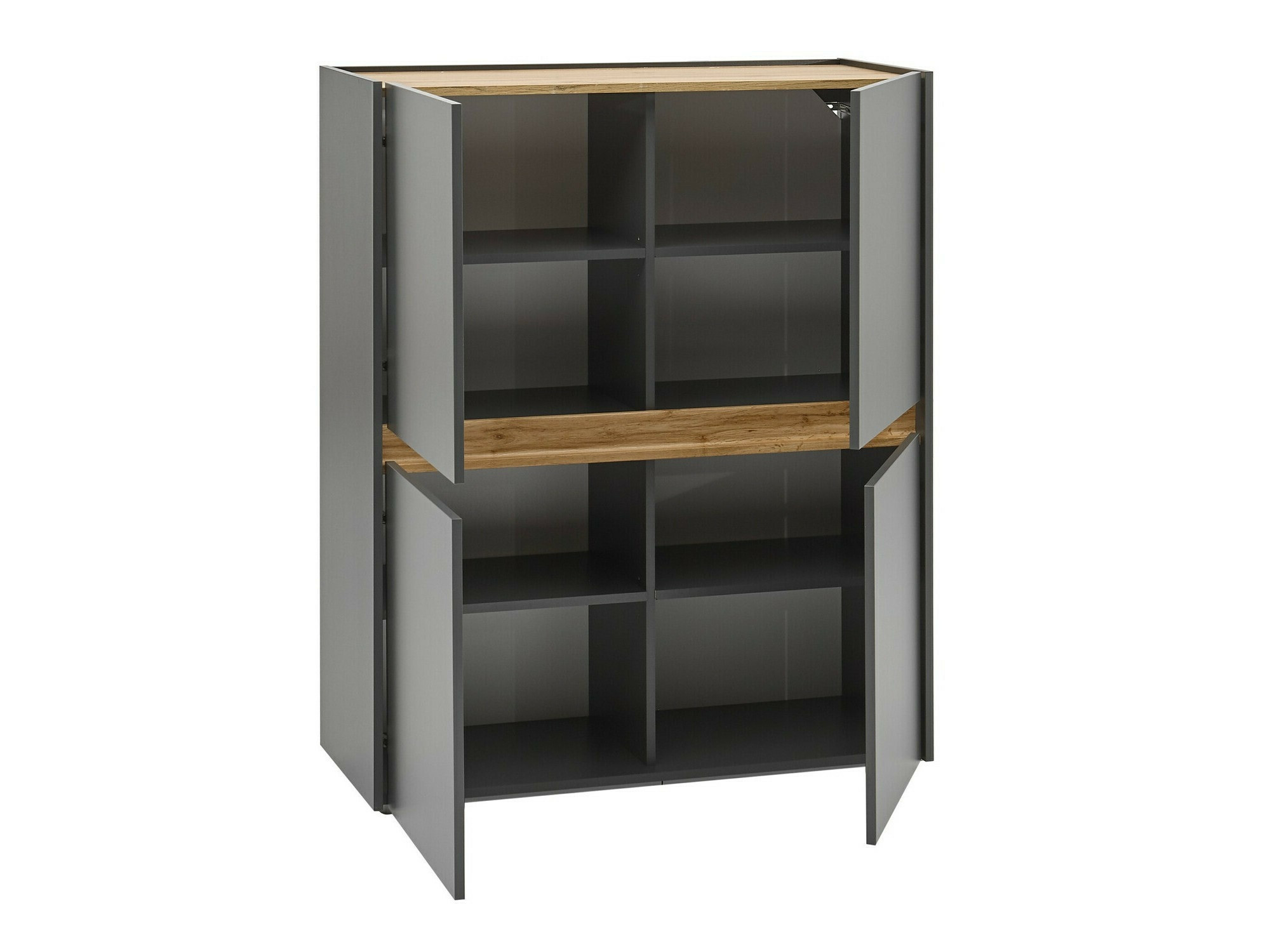 Nappali szett Elbsori 127 (Antracit + Wotan tölgy)